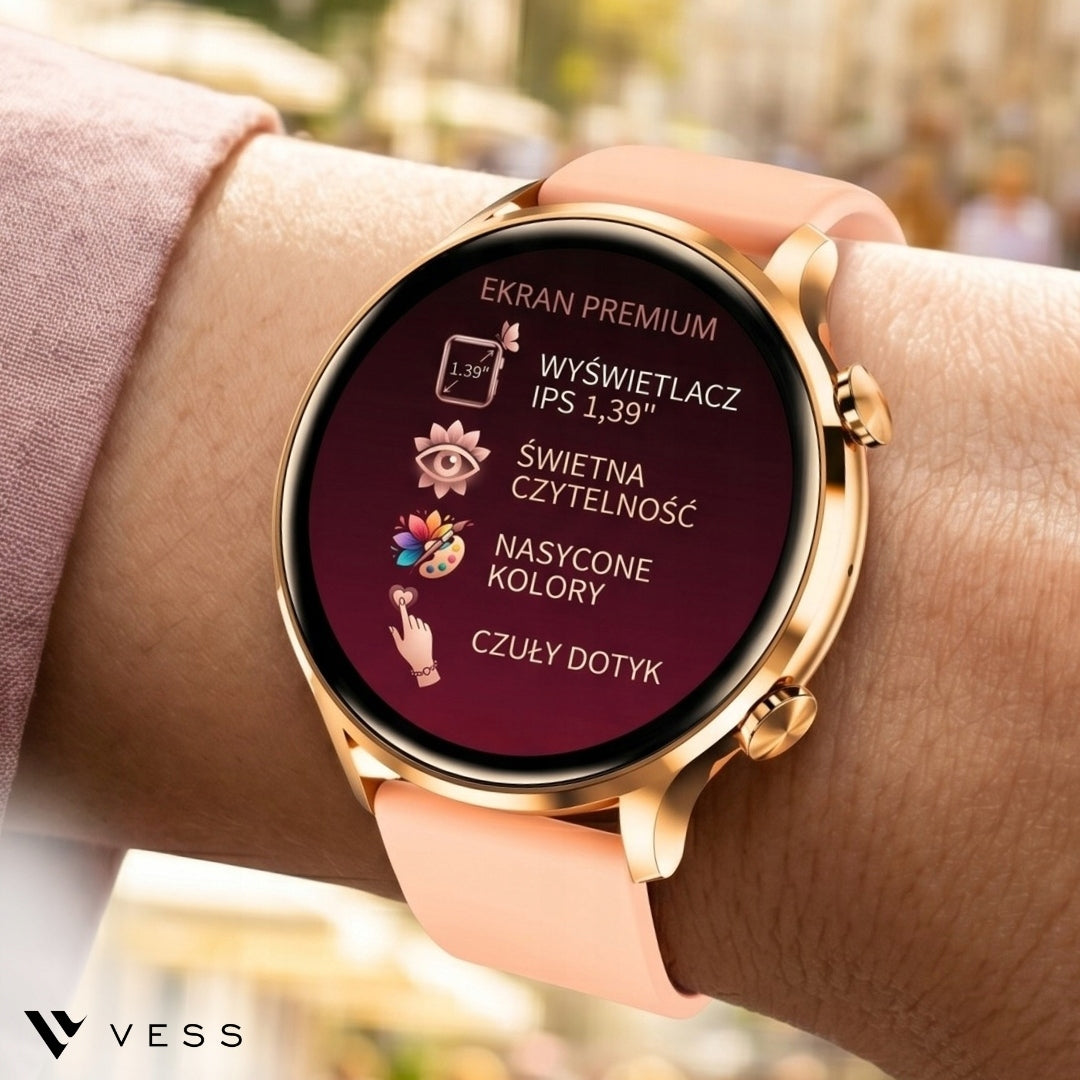 SMARTWATCH WOMEN'S WATCH WATERPROOF PL TALK MENU SMART WATCH + 4 STRIPES Manufacturer code Smartwatch Q40S