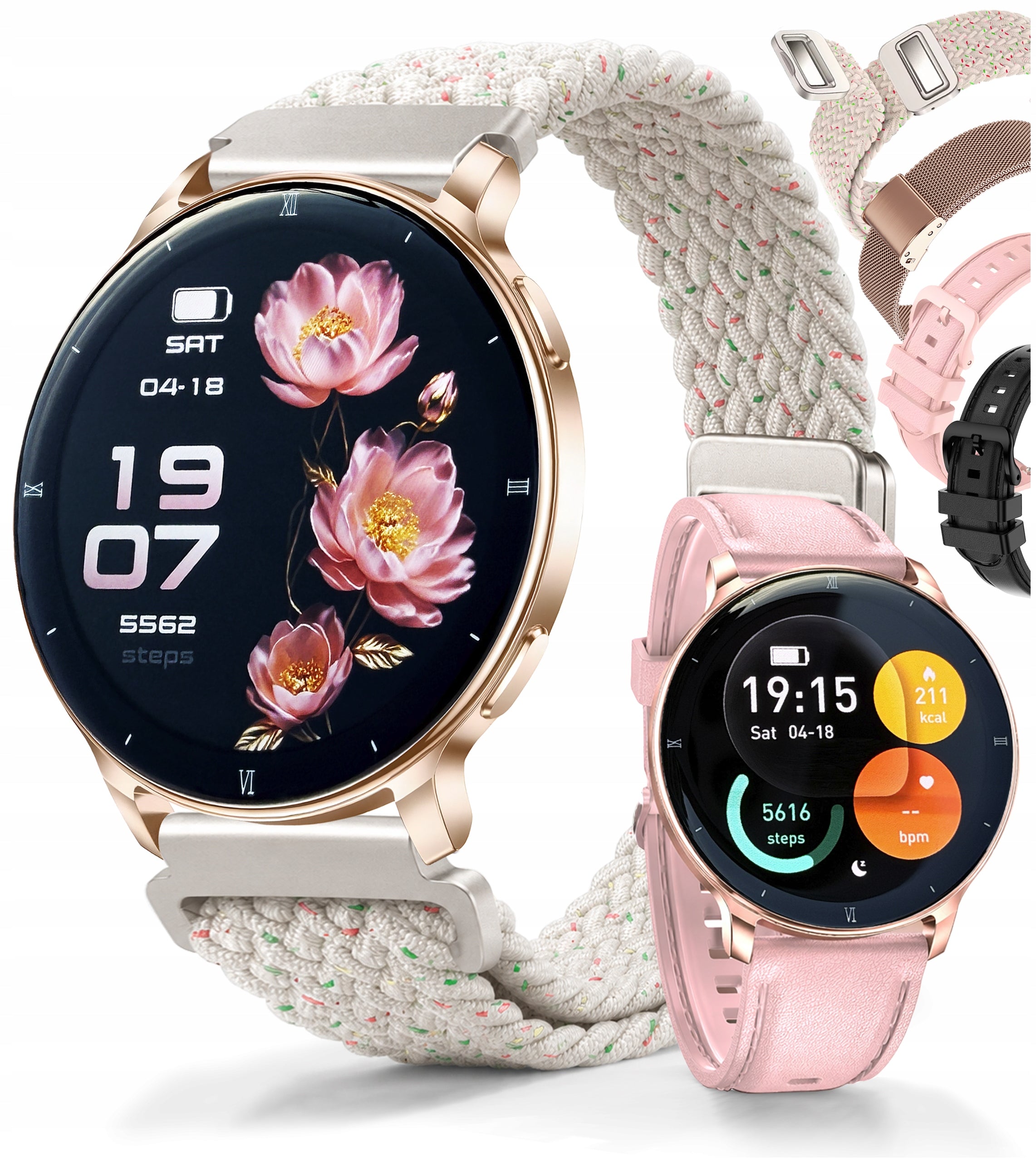 SMARTWATCH WOMEN WATERPROOF WATCH PRESSURE PULSE TALK MENU PL AMOLED