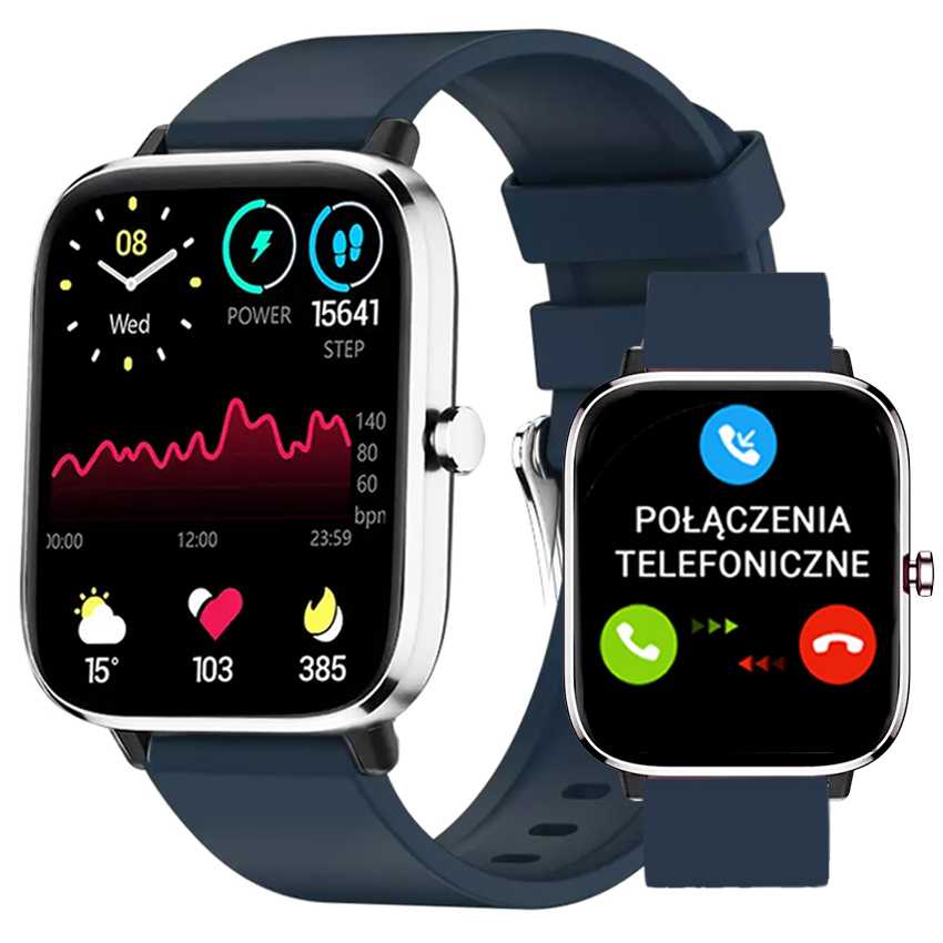 SMARTWATCH Watch Rubicon RNCE79 Talk Temperature FREEBIE FOLIA Color blue