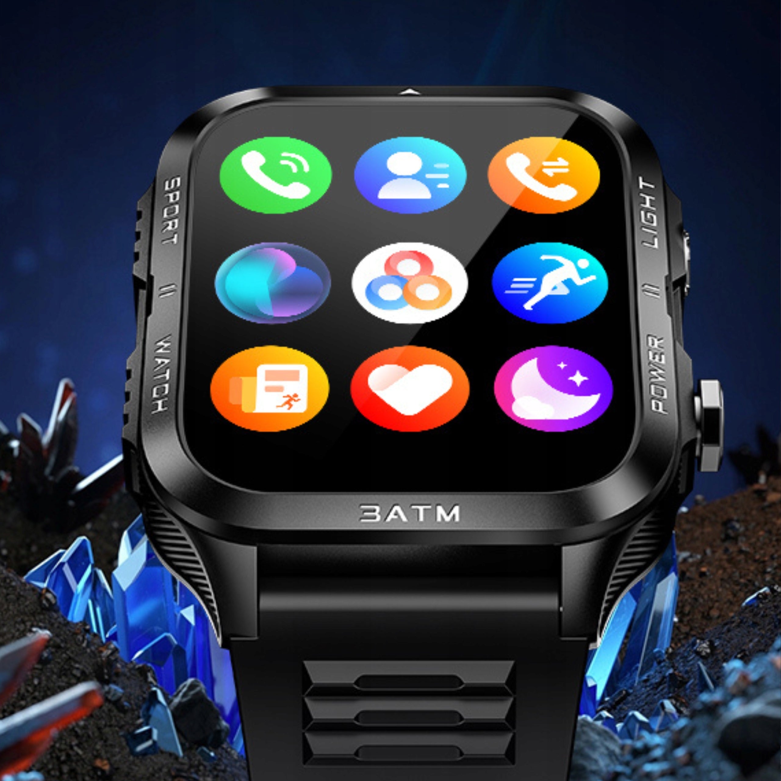 SMARTWATCH Watch sport 880mAh Bluetooth waterproof 3atm IP68 WATCH Manufacturer code Elonix ktt89