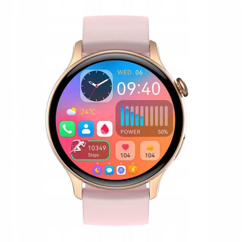 SMARTWATCH Women's CALL ANSWERING PL SMART WATCH 2 STRAPS Color pink