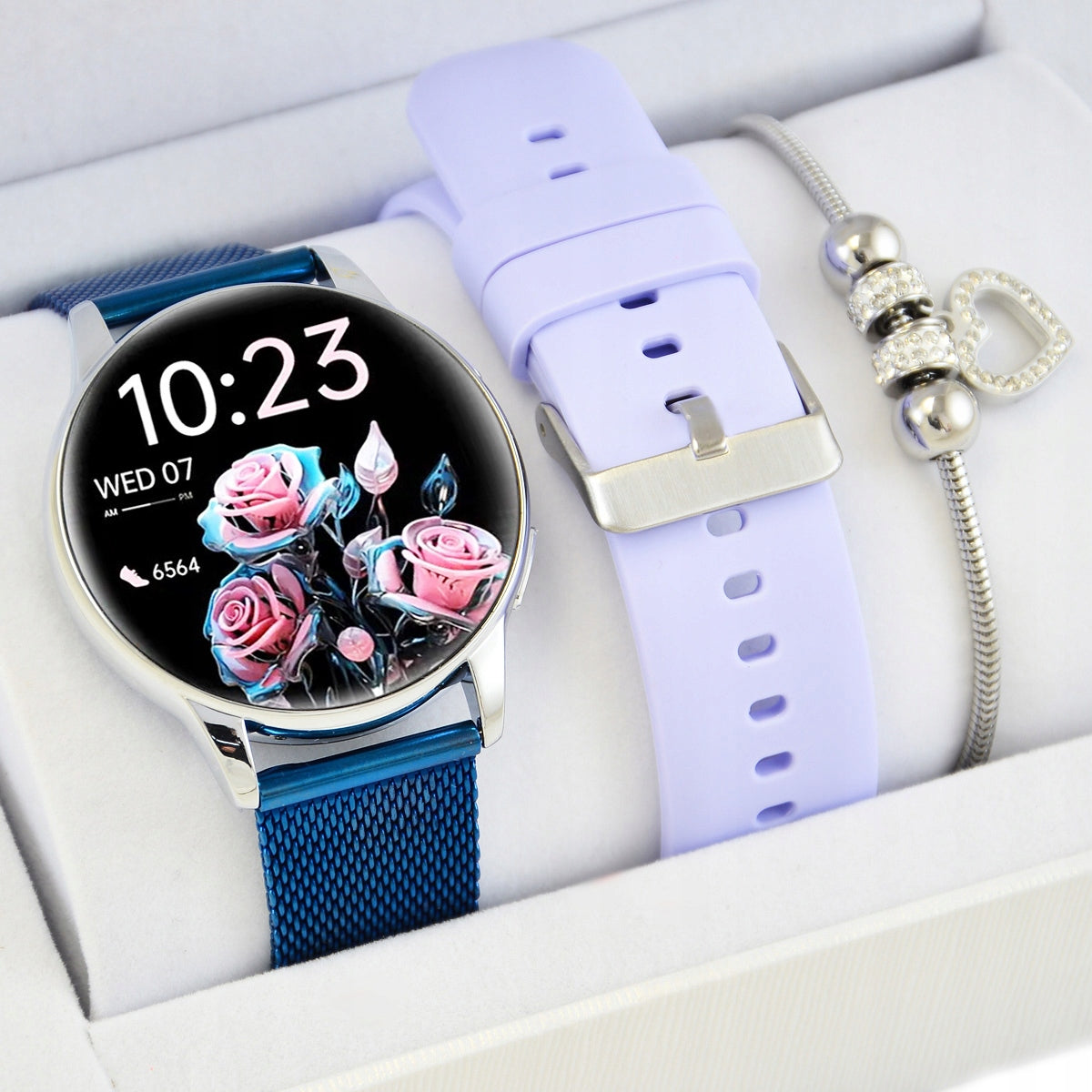SMARTWATCH Women's Watch Set Rubicon + SMS PULS Call Bracelet