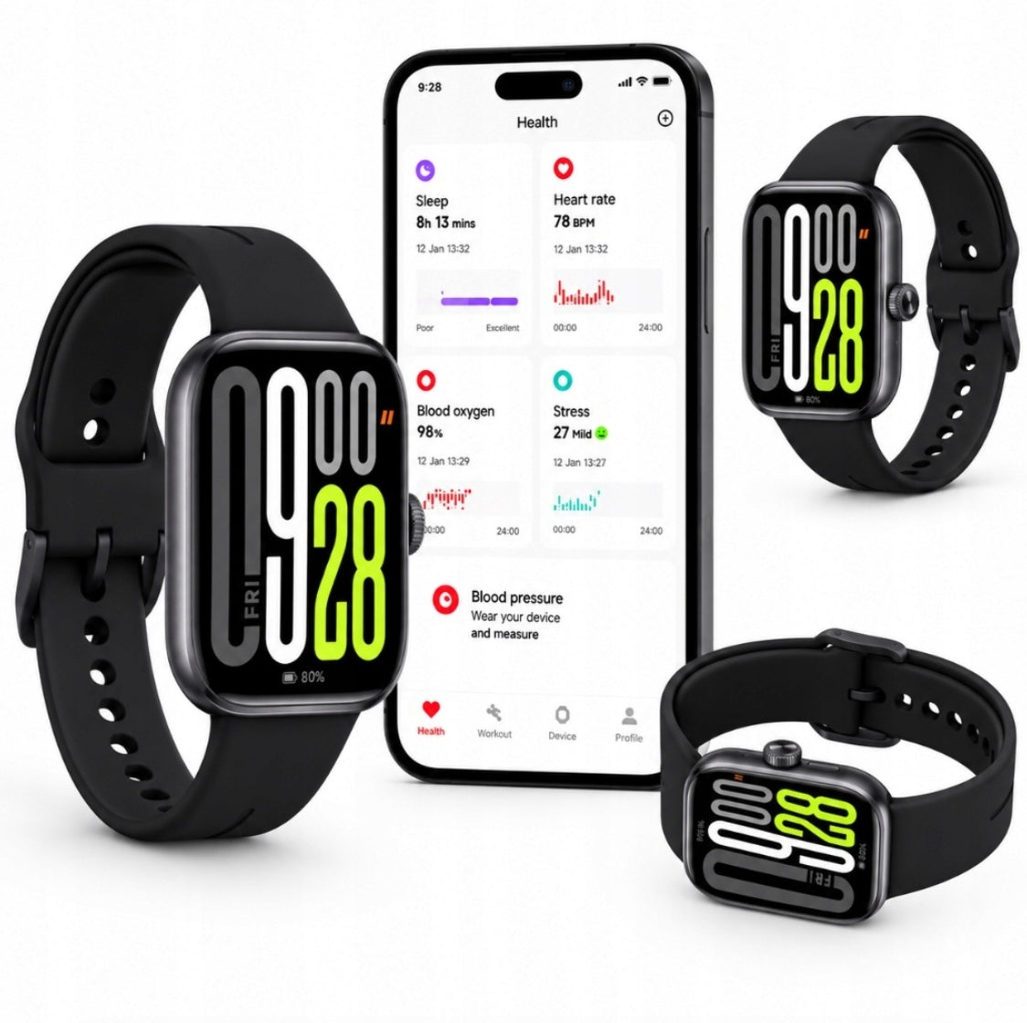 SMARTWATCH XIAOMI REDMI WATCH 5 ACTIVE BLACK 18 DAYS SPO2 TALK BT
