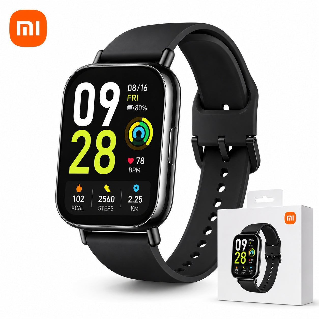 SMARTWATCH XIAOMI REDMI WATCH 5 LITE BLACK WOMEN'S WATCH AMOLED GPS