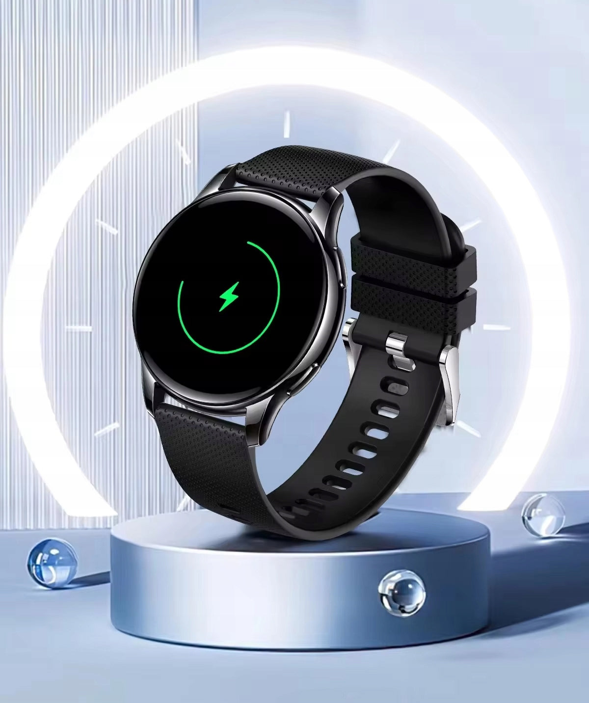 SMARTWATCH Y11 SPORTS AMOLED WITH CONVERSATIONS IP68 MENU POLISH 2 STRIPES BLACK Packaging status original