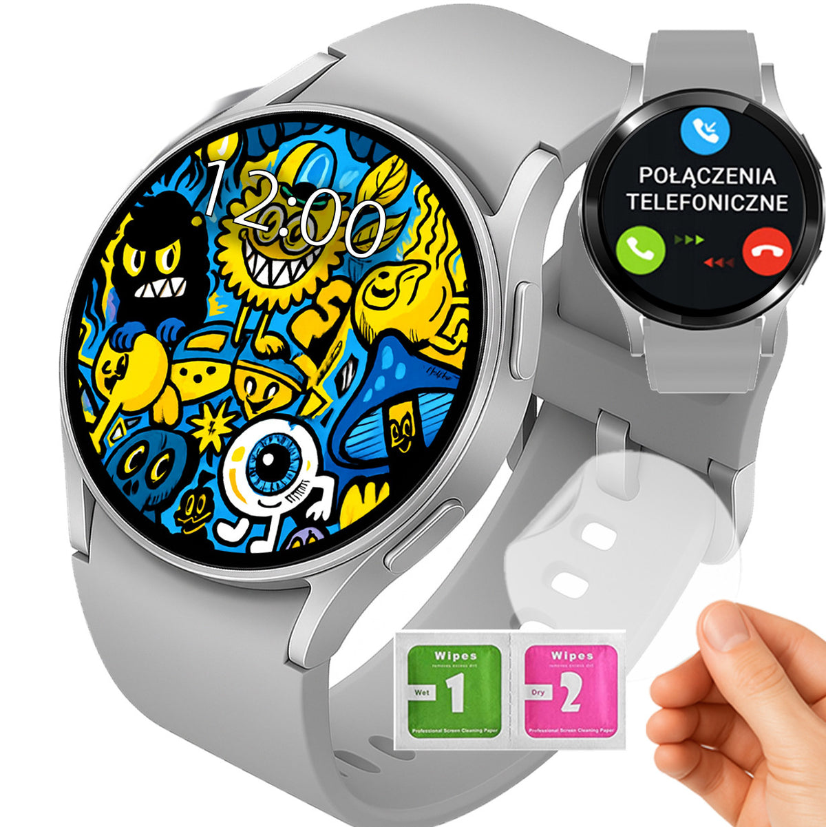 SMARTWATCH YOUNG- Menu PL, Conversations, Pedometer, Heart Rate Monitor - Sport Watch