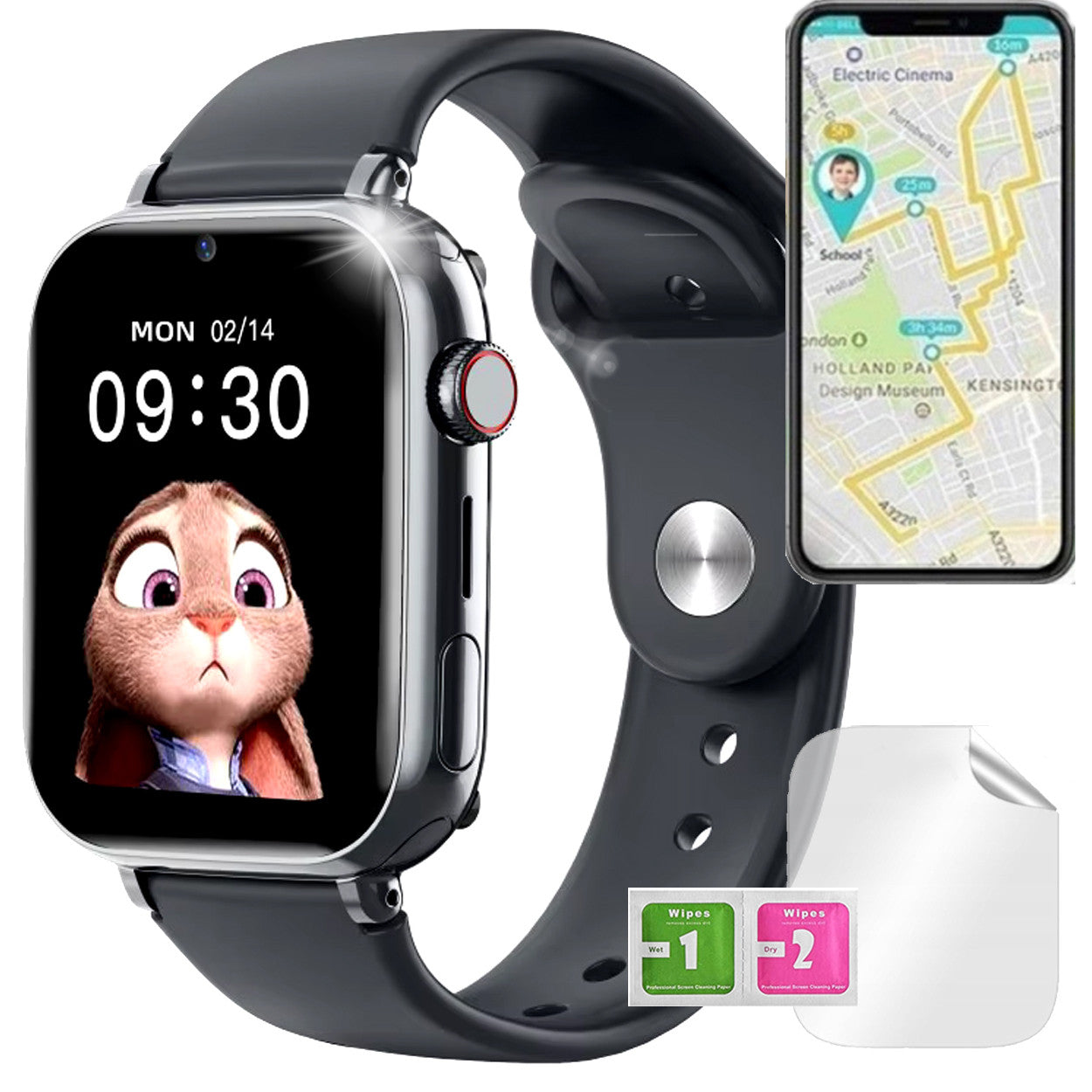 SMARTWATCH YOUNG SIM PL LOCATOR GPS + WIFI + LBS NETWORK 4G