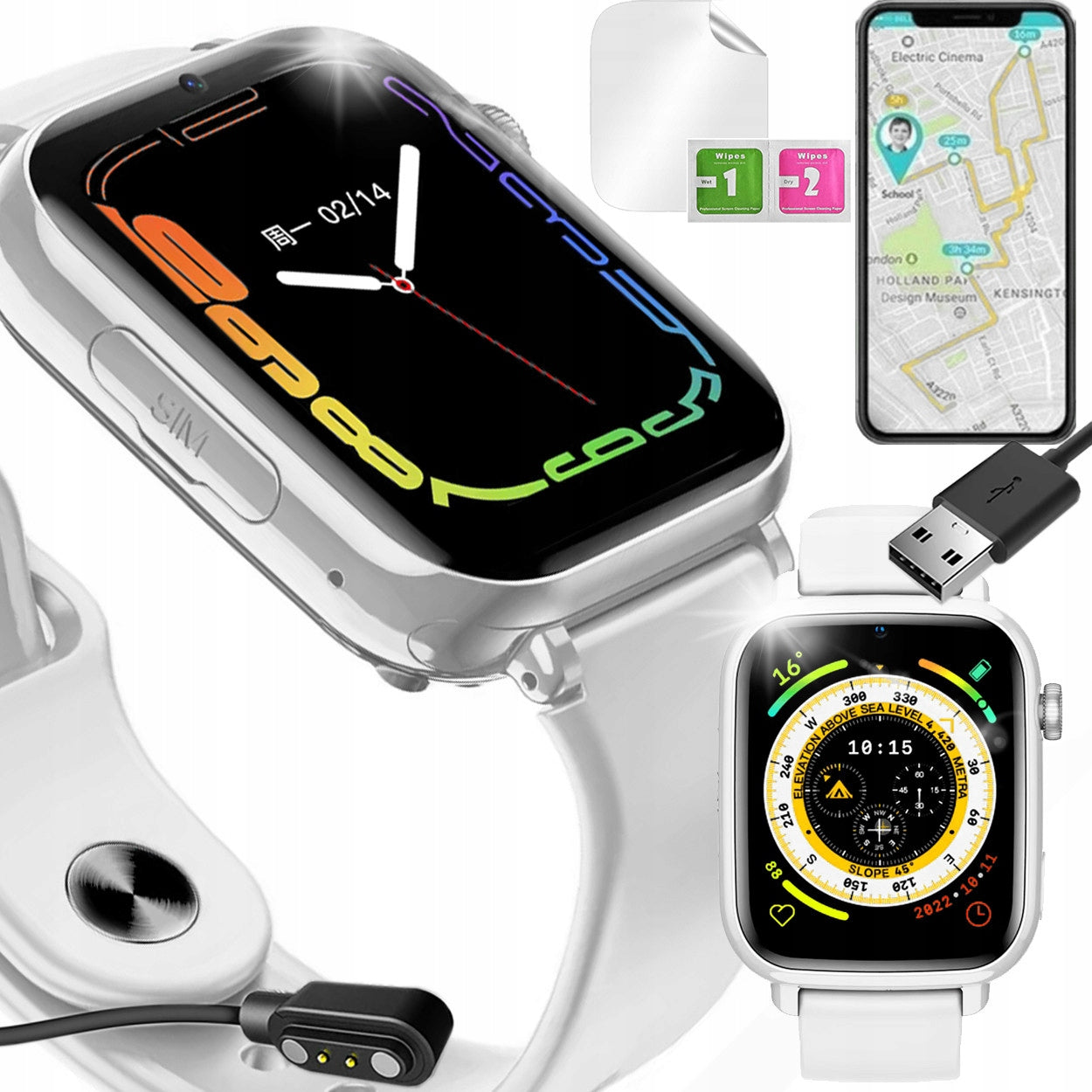 SMARTWATCH YOUNG SIM PL LOCATOR GPS+ WIFI+LBS NETWORK 4G