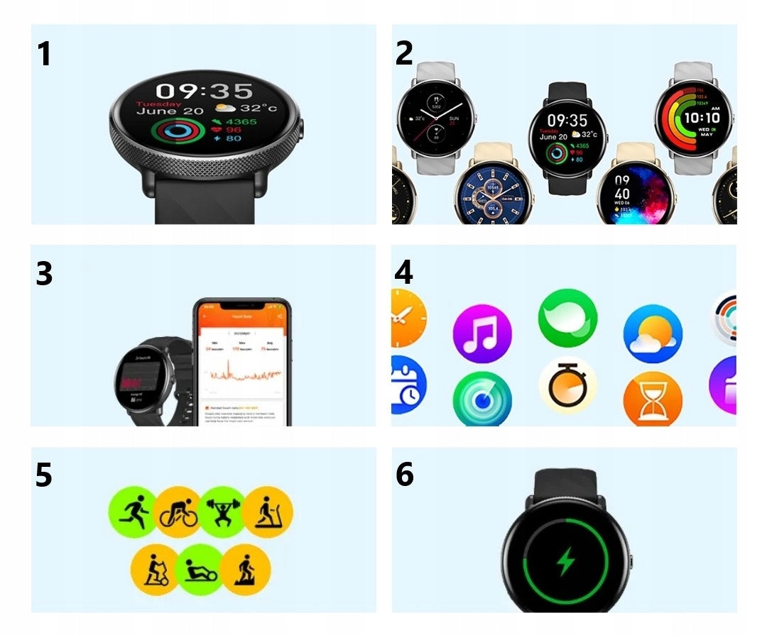 SMARTWATCH ZEBLAZE GTR 3 PRO SPORTS WATCH AMOLED 1,43" BLUETOOTH 5.2 Manufacturer code RC058328