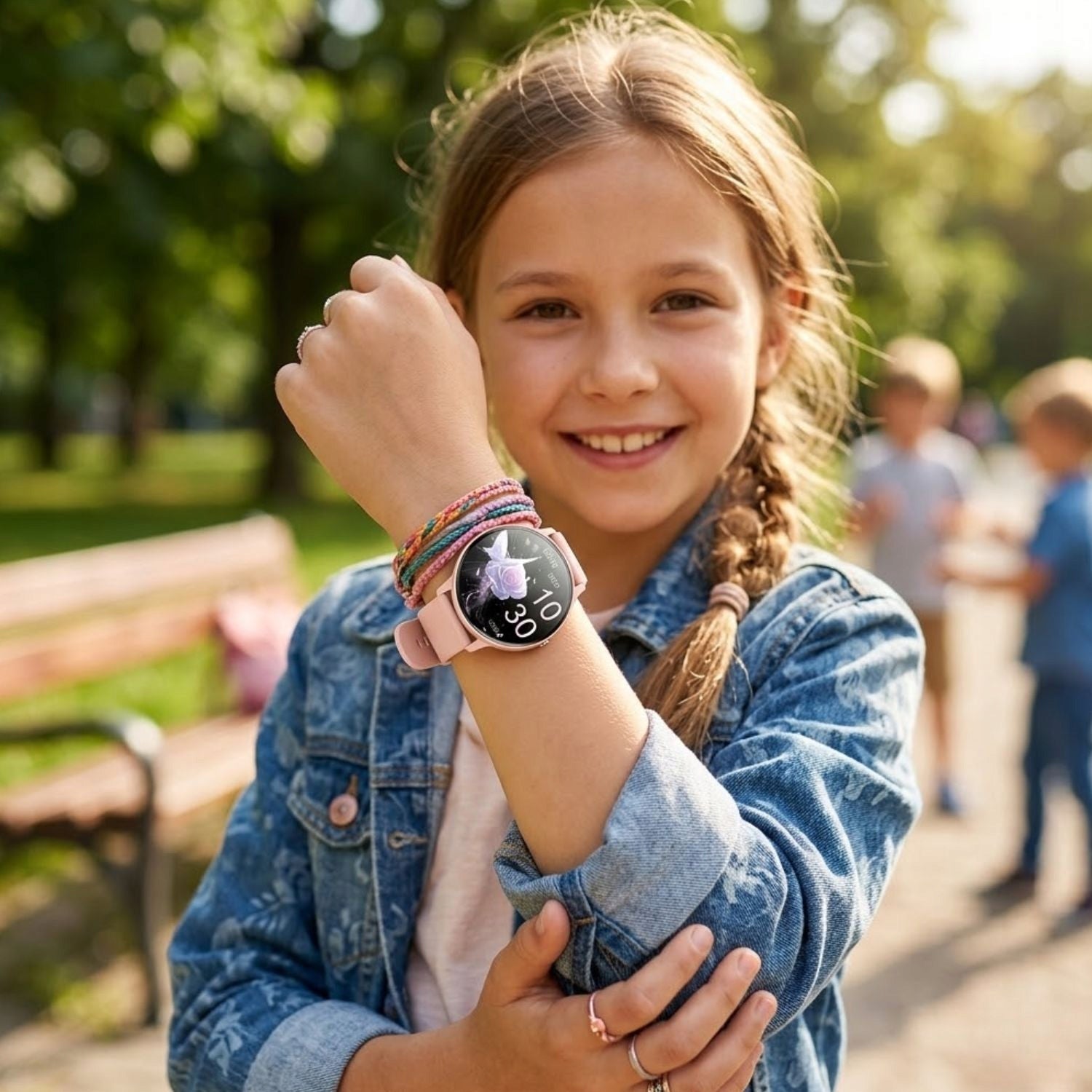 SMARTWATCH for girls WITH CONVERSATIONS pink FOR GIFT Brand Rubicon