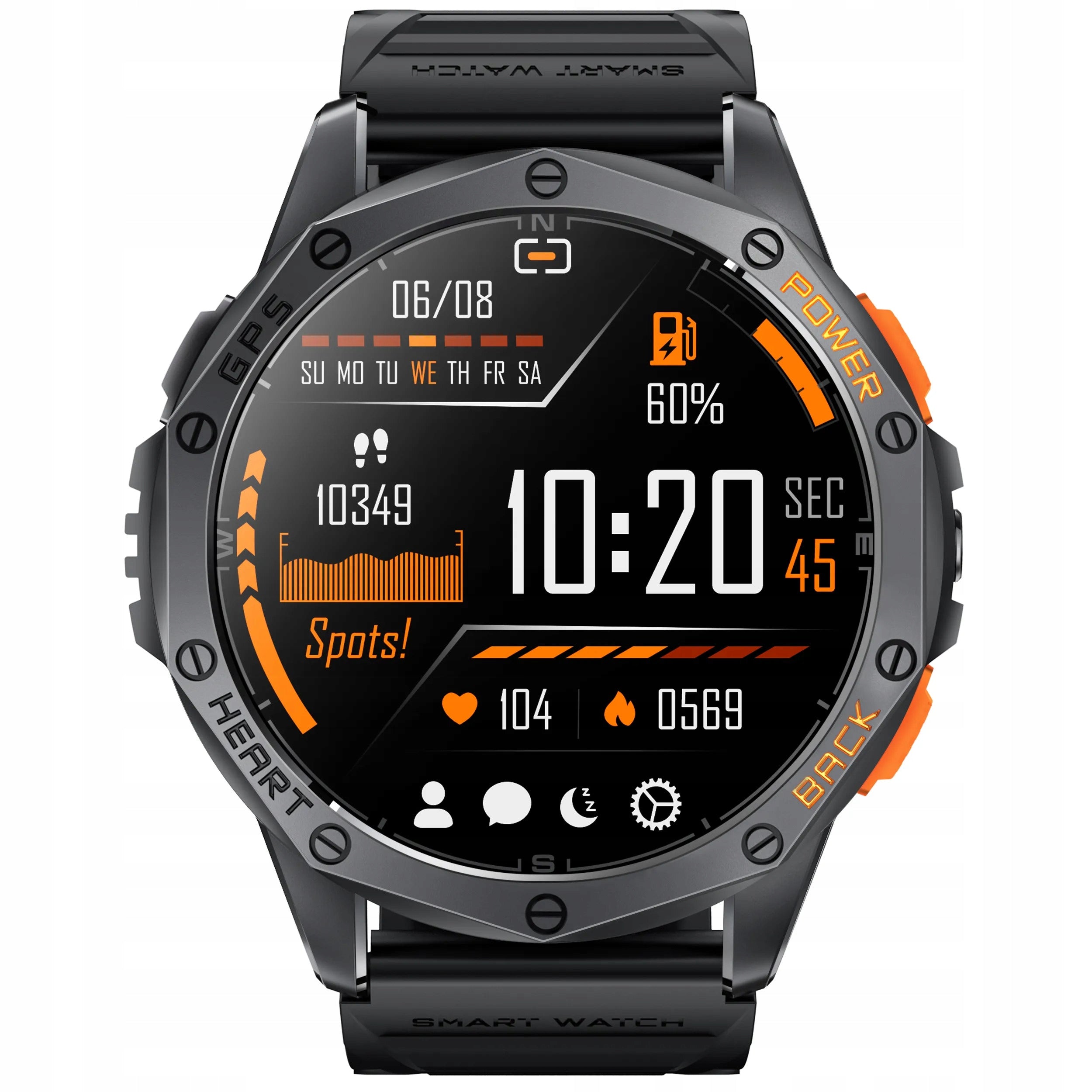 SMARTWATCH male Rubicon RNCF47 3 STRIPS with GPS Packaging status original