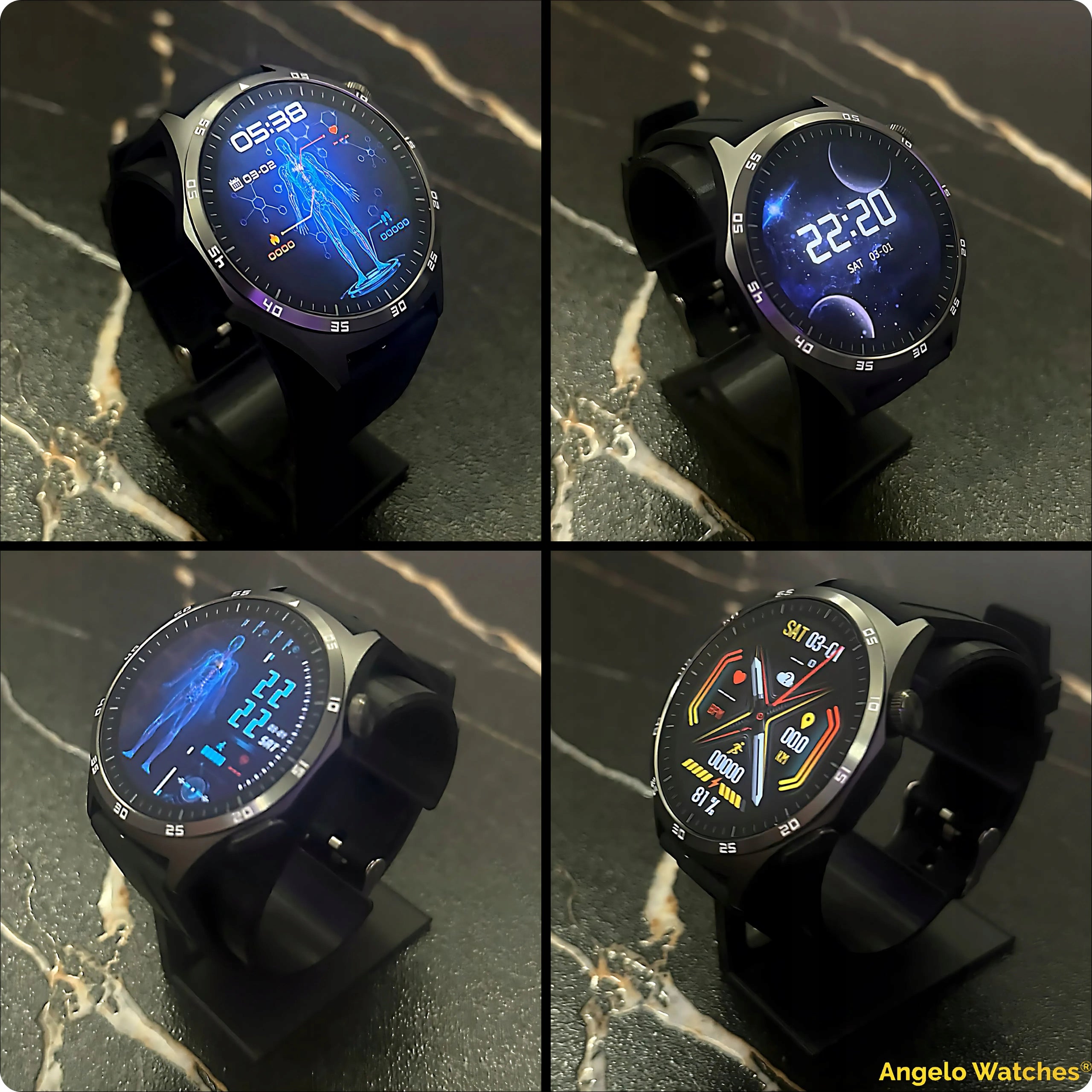 SMARTWATCH men's watch POLISH ECG MENU HEART RATE BLOOD PRESSURE GLUCOSE SPORT Packaging status original