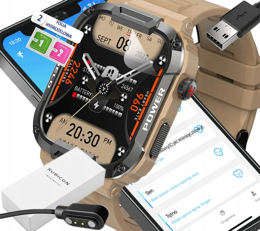 SMARTWATCH men's watch Rubicon TALK SPORT SMS