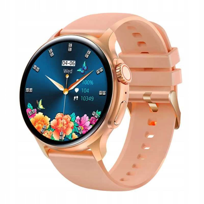 SMARTWATCH watch Rubicon SMS ECG STEPS PL TALKS PL Color pink