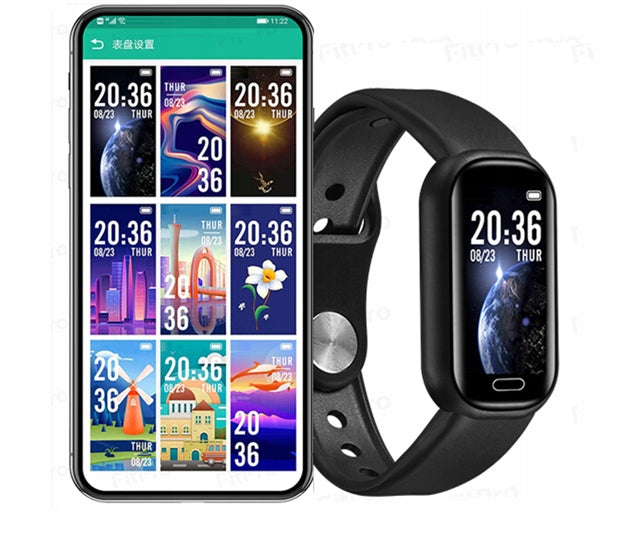 SMARTWATCH watch SMARTBAND Heart Rate Monitor Pedometer Color blue