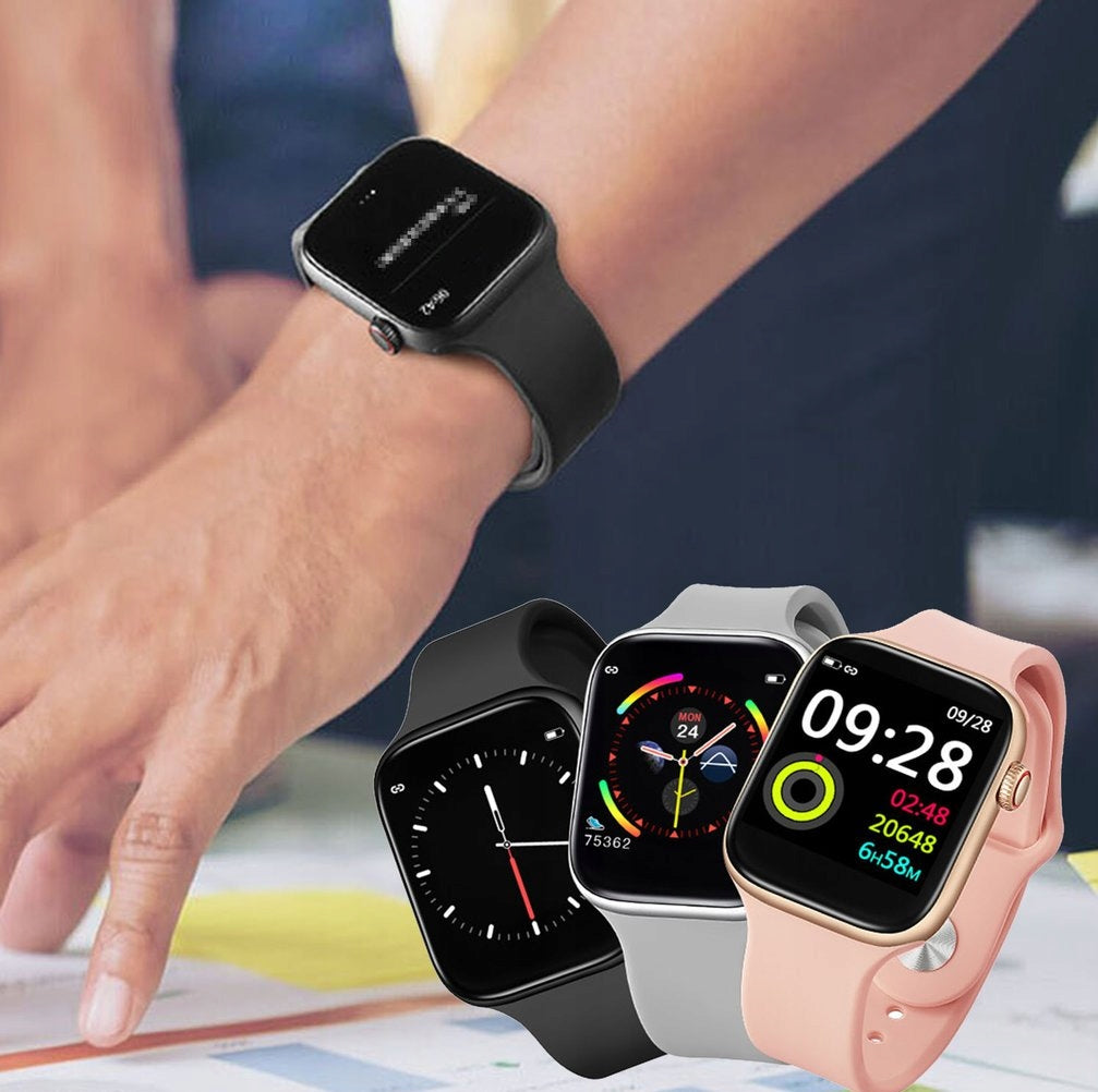 SMARTWATCH watch SPORT heart rate monitor PEDOMETER Color black