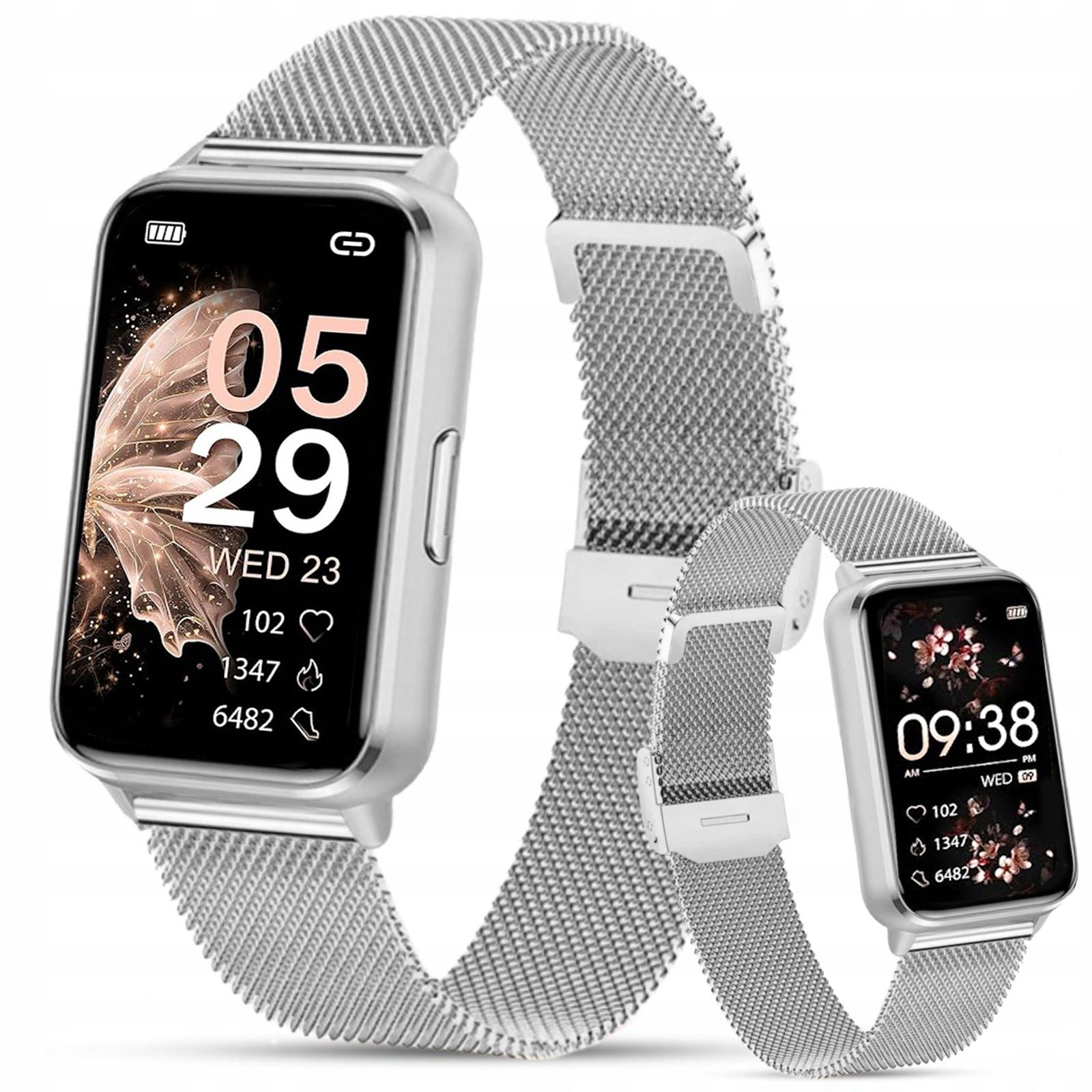 SMARTWATCH with AMOLED Women's SMS WATCH SPORT HEALTH GOLD MENU PL