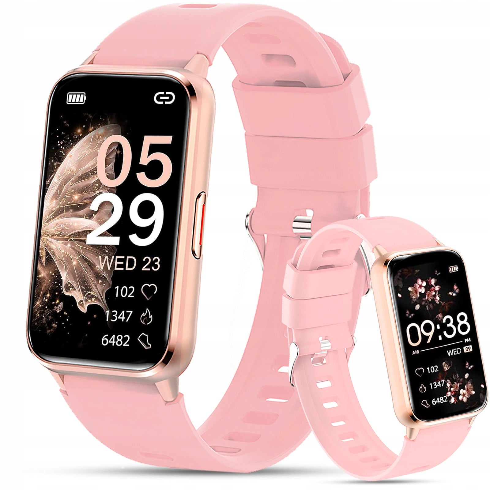 SMARTWATCH with AMOLED Women's SMS WATCH SPORT HEALTH GOLDEN MENU PL