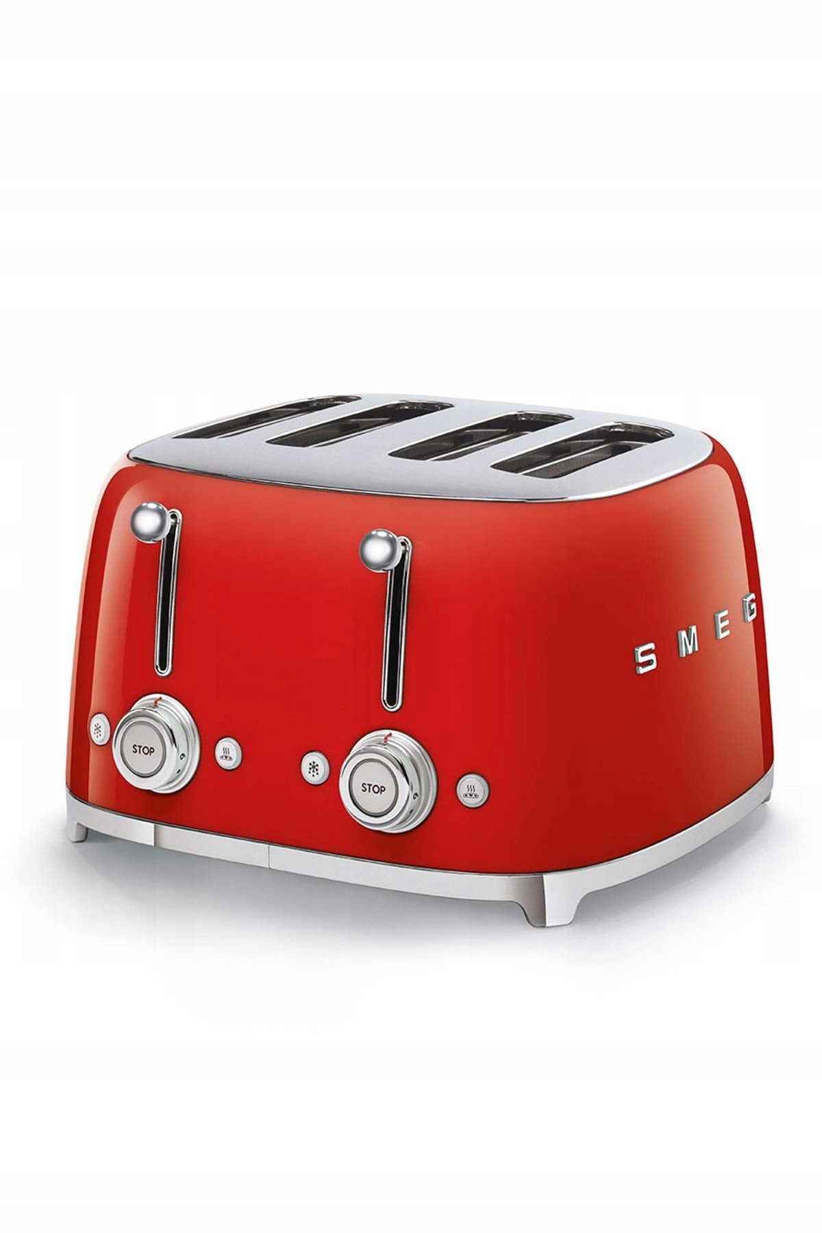 SMEG Toaster 4x4 TSF03RDEU 4 Slices 6 Degree Heating Function Red