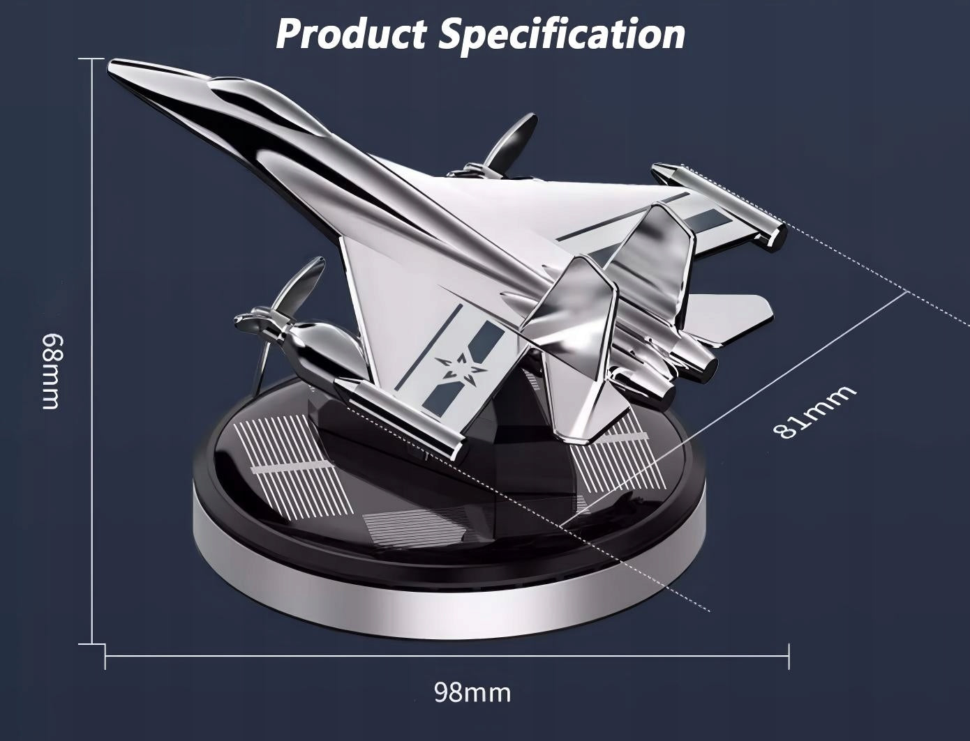 SMELL CAR DIFFUSER SOLAR DECORATION AIRPLANE GIFT IMPROVED Packaging status original