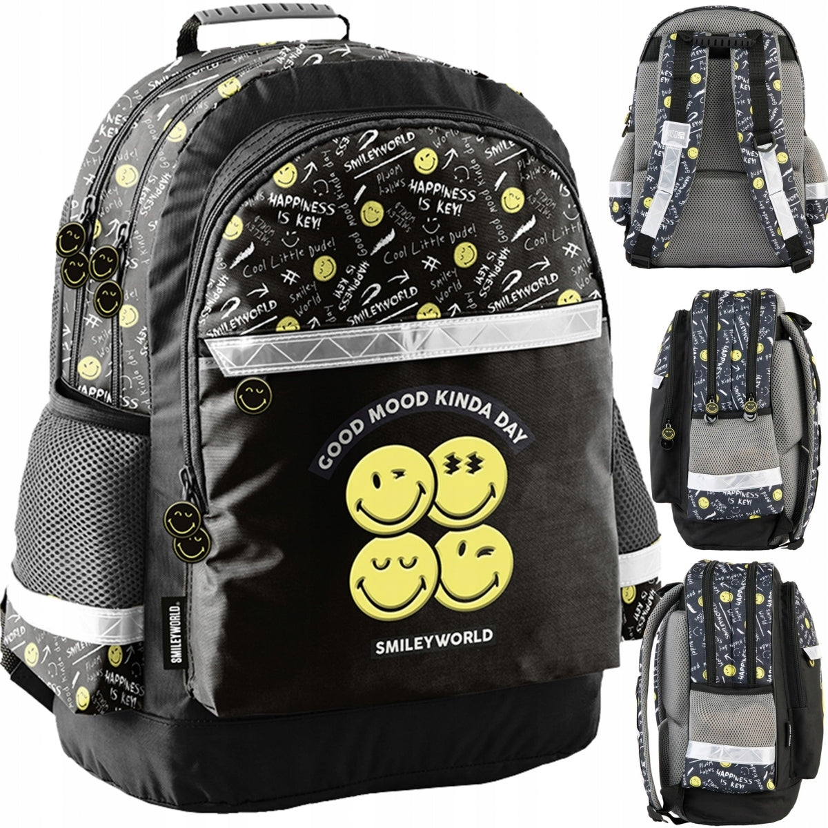 SMILEY CHILDREN'S SCHOOL BACKPACK FOR GRADES 1-4 SATCHEL PASO SMILEY EMOTE
