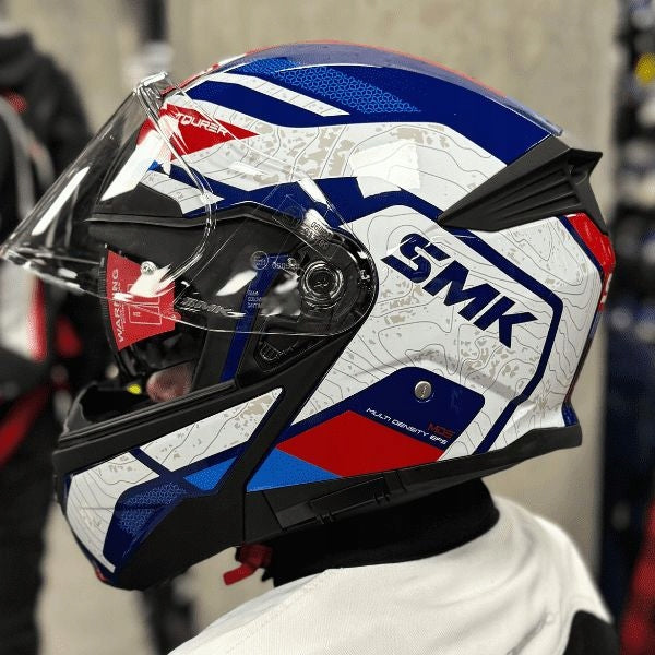 SMK Jaw helmet GULLWING NAVIGATOR GL513 (white/blue/red) L EAN (GTIN) 8902613771907