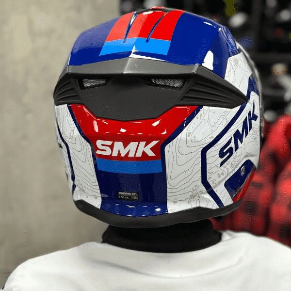 SMK Jaw helmet GULLWING NAVIGATOR GL513 (white/blue/red) L Manufacturer's catalog number SMK0116/24/GL513/L