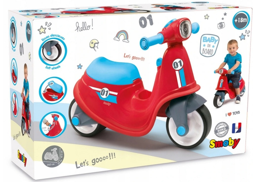 SMOBY Ride-on Scooter Balance Bike RED Model 721003