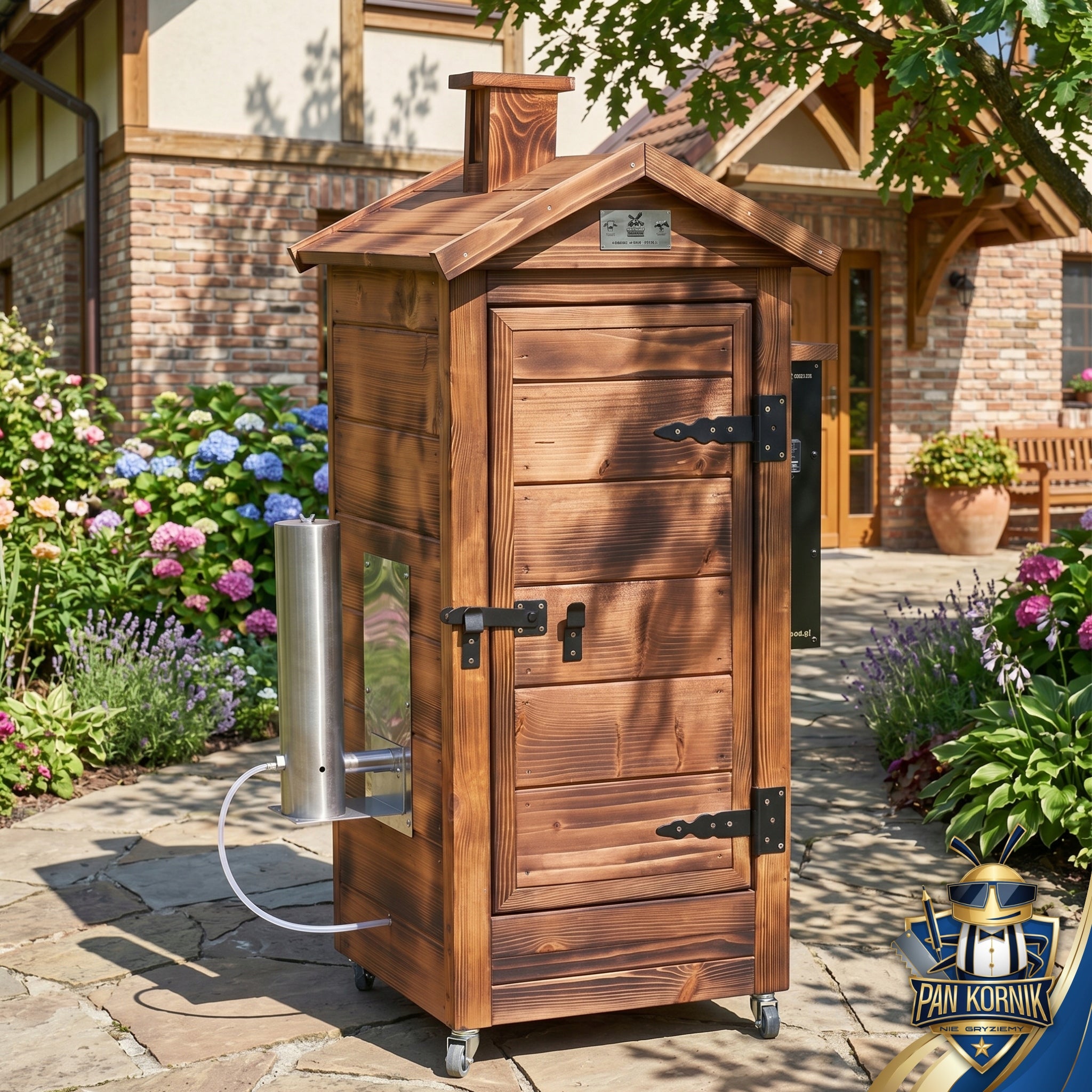 SMOKEHOUSE ELECTRIC MOBILE WOOD IMPREGNATION COLOR 5072 AND TANNING Material wood