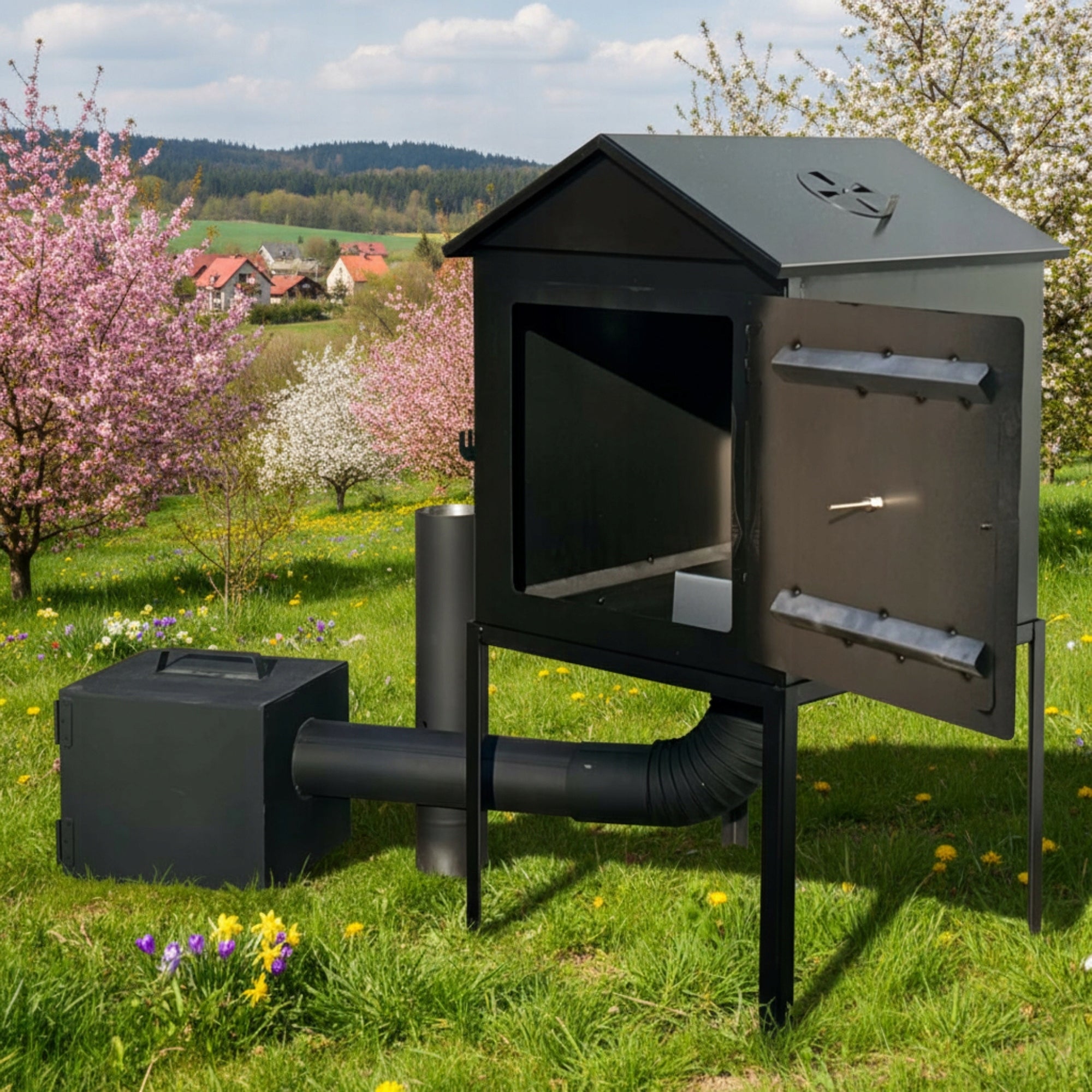 SMOKER METAL ROOF GABLE HEARTH 4XL FREEBIES - BRAND PAN KORNIK Manufacturer code WM50-DS-1