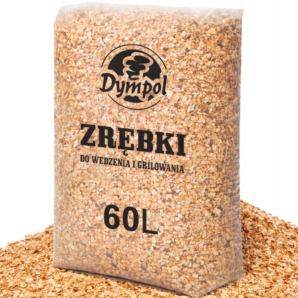 SMOKING CHIPS FOR SMOKING GRILLING ALDER BEECH KL 08 15KG 60L DYMPOL Packaging status original