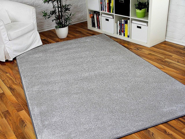SMOOTH ROOM CARPET GRAY 160X230 LIVING ROOM BEDROOM FASHIONABLE DESIGNS Length 230 cm