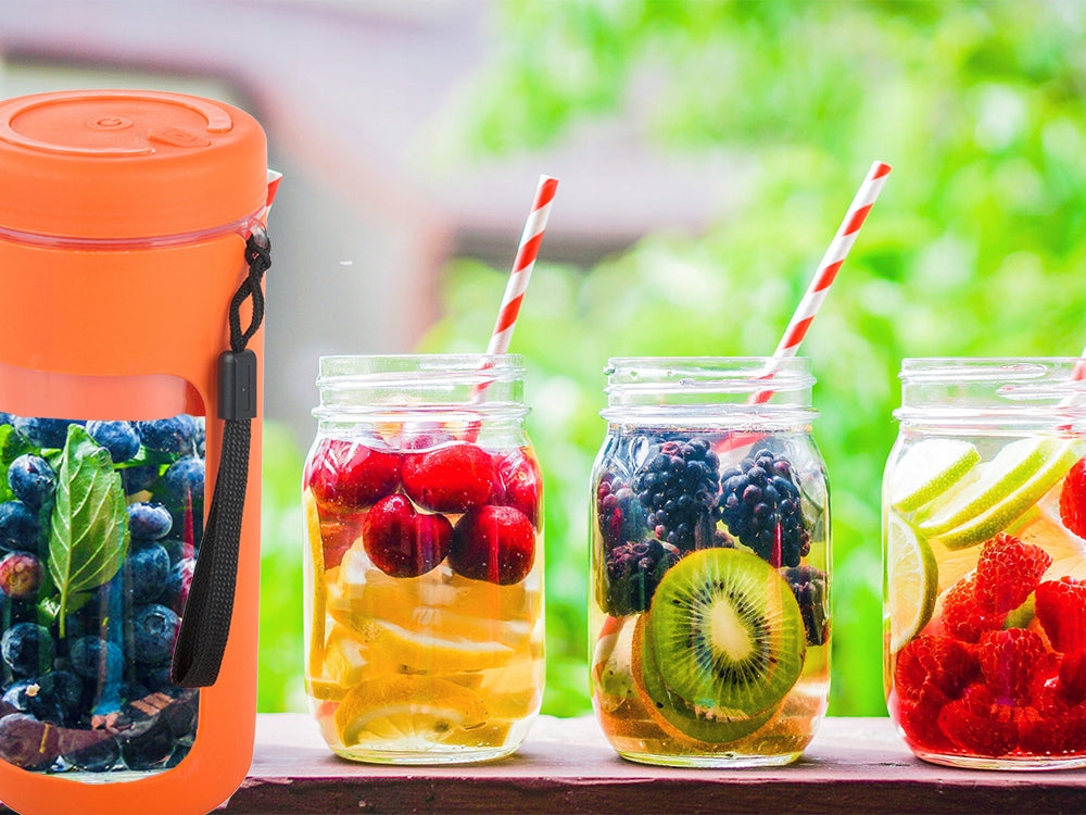 SMOOTHIE BLENDER PORTABLE USB WIRELESS ICE SHREDDER LANYARD Brand Verk Group
