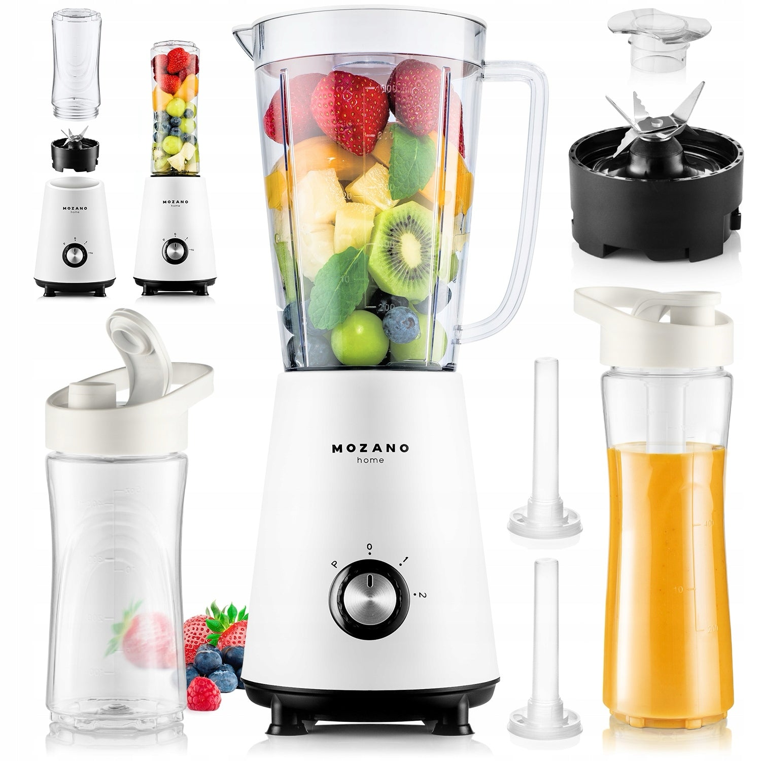SMOOTHIE COCKTAIL BLENDER 2 COOLING CARTRIDGES + 2 BOTTLES 3in1