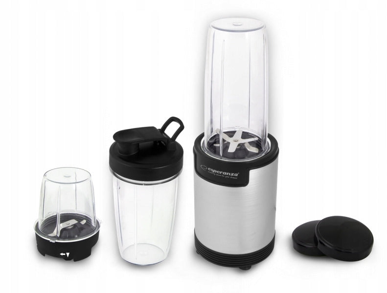 SMOOTHIE COCKTAIL BLENDER 9IN1 3 LIDS 3 CUPS 900W STRONG Brand Esperanza