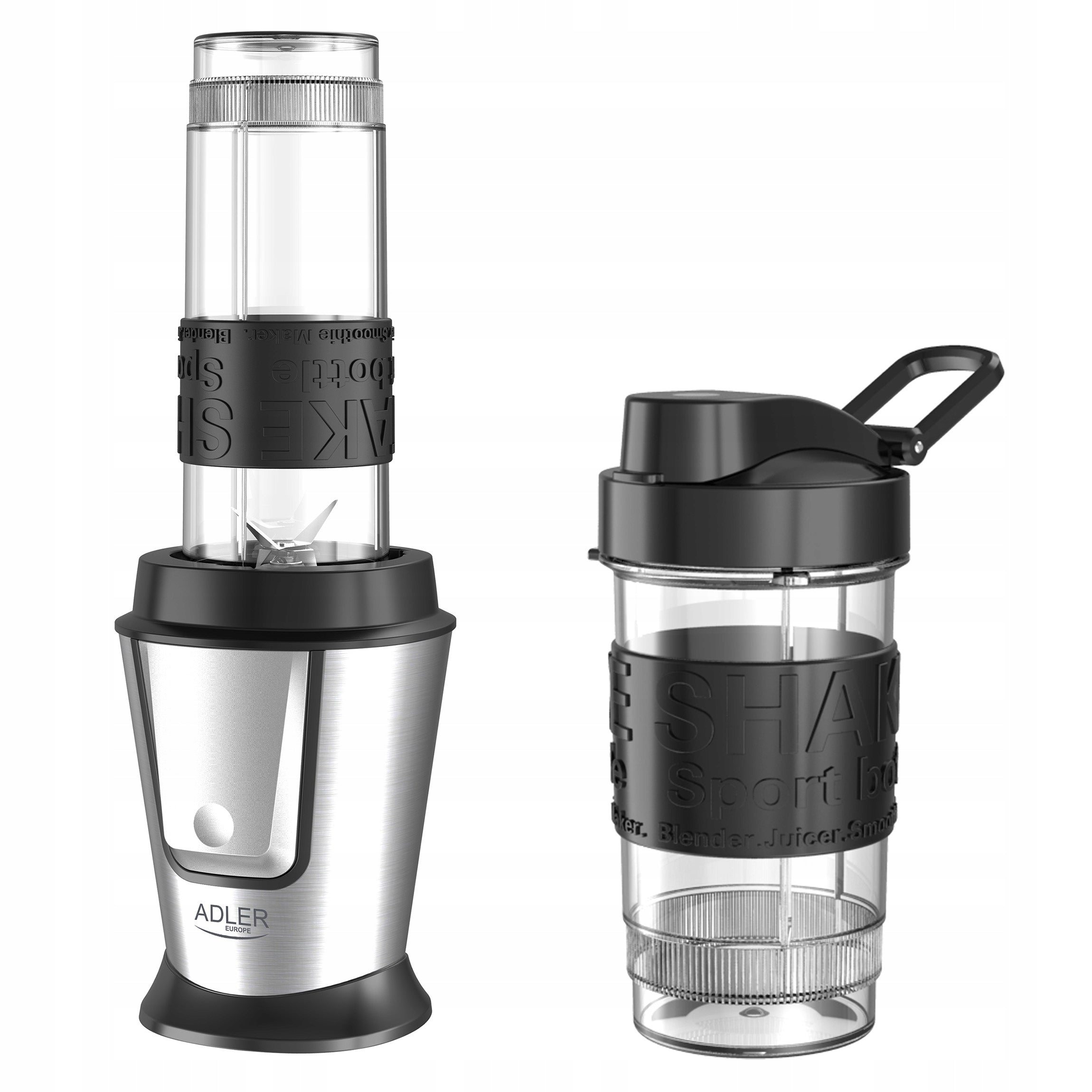 SMOOTHIE COCKTAIL BLENDER MULTIFUNCTIONAL 2xBIDON CRUMBLES ICE Power rating 800 W