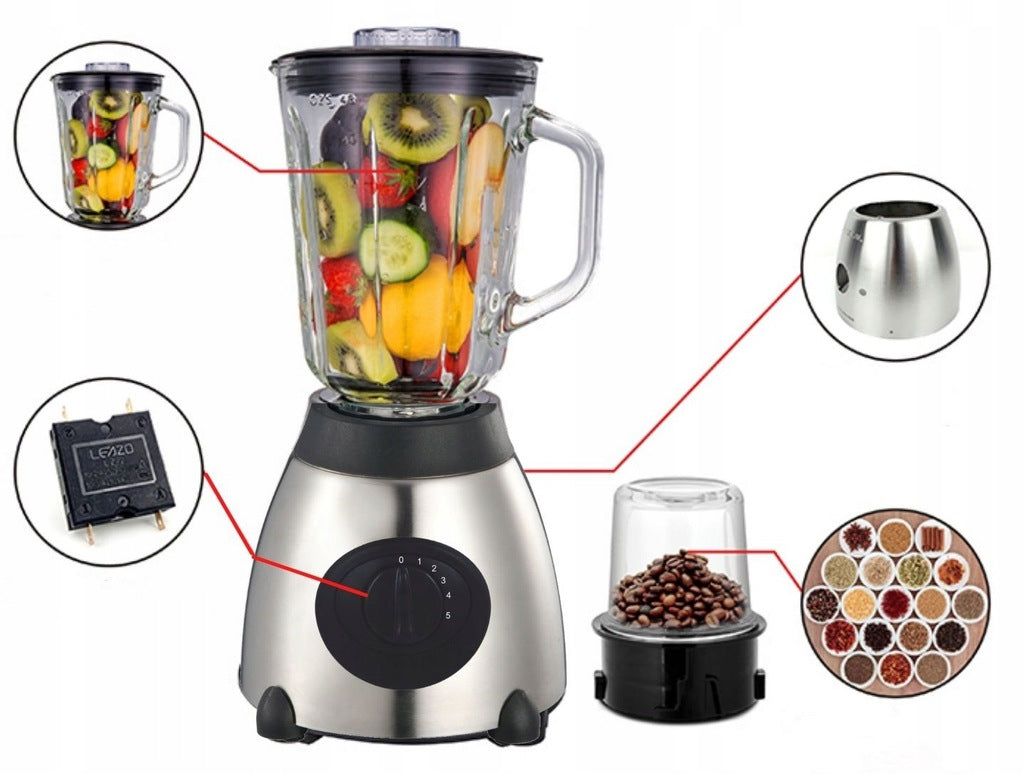 SMOOTHIE CUP BLENDER 1000W + GLASS GRINDER EAN (GTIN) 8005926352334