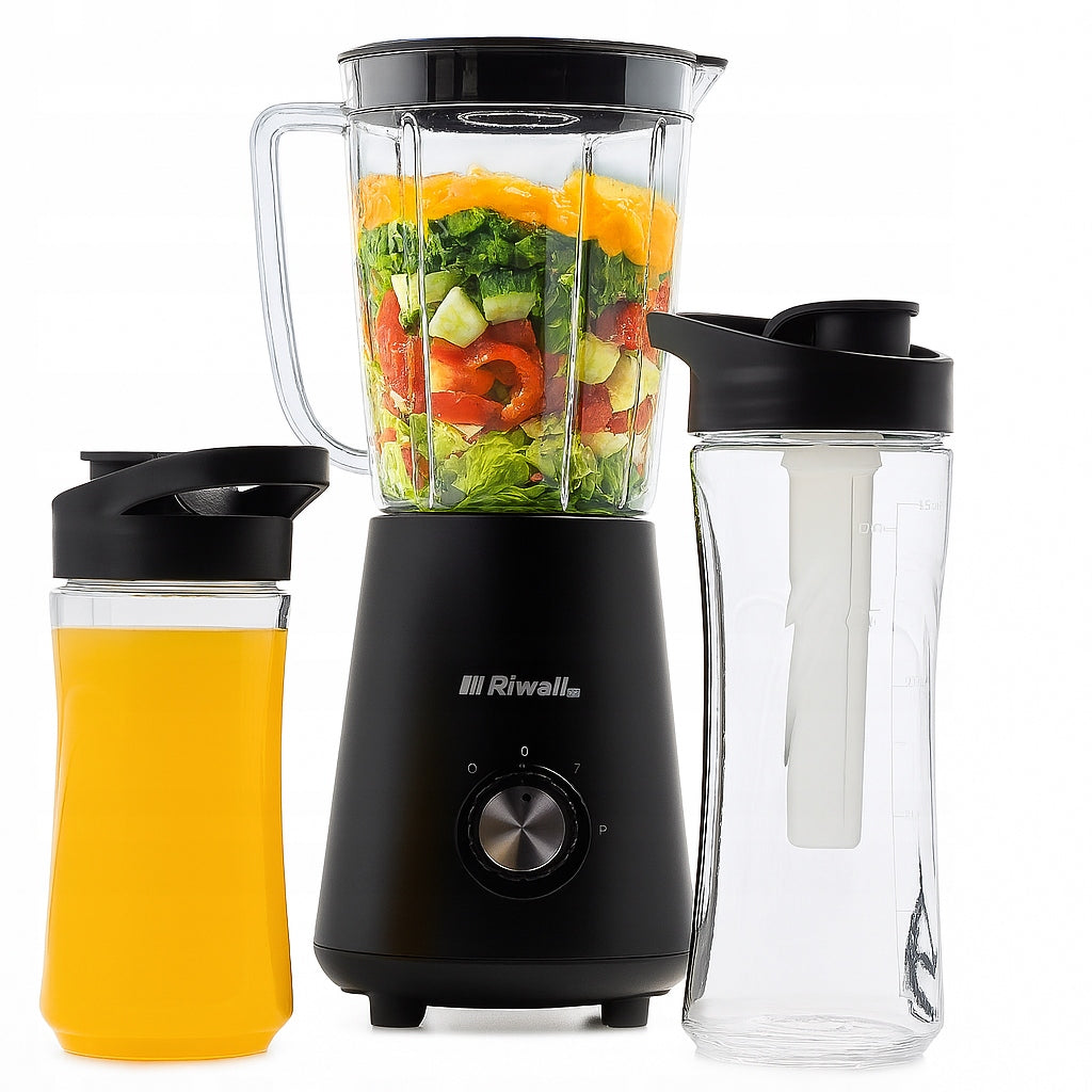 SMOOTHIE CUP BLENDER + 2 WATER BOTTLES + 2 COOLING CARTRIDGES 5in1 STRONG