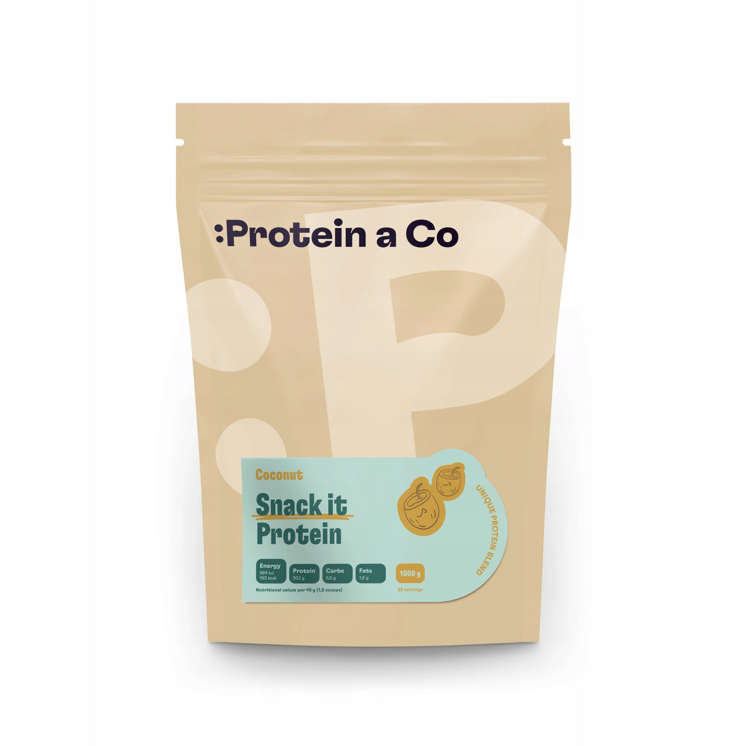 SNACK IT Protein 1 kg, FLAVOR: Vanilla Expiration date not specified