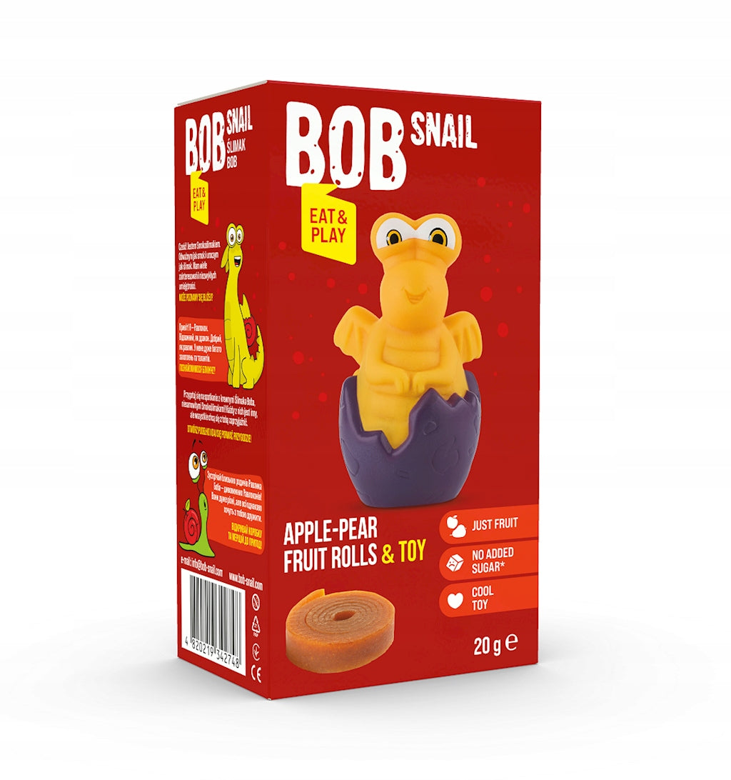 SNACK ROLL EAT & PLAY APPLE - PEAR WITH GLUTEN-FREE TOY 20 g - BO