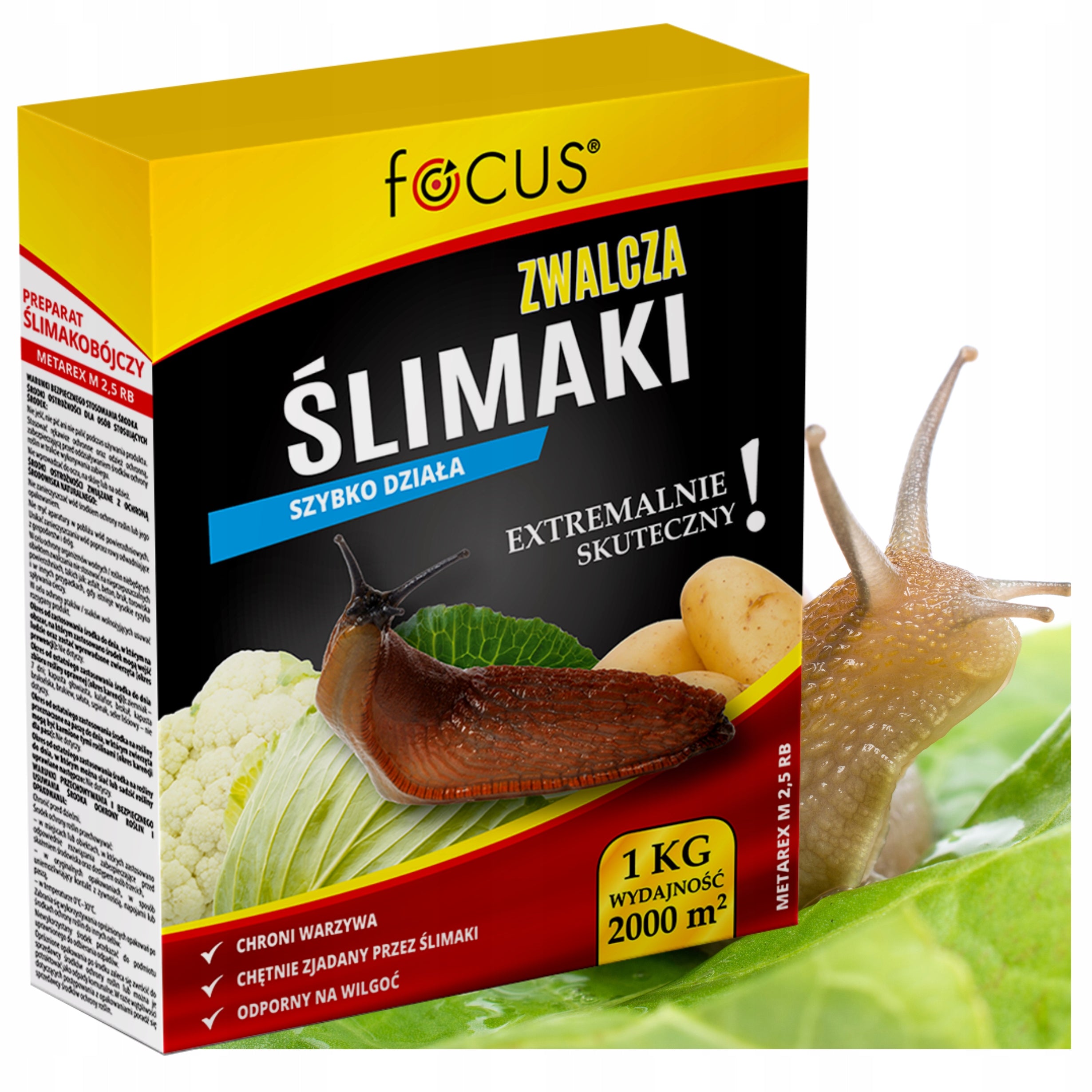 SNAIL POISON 2KG PREPARATION METAREX AGENT FOR SNAILS STRONG GRANULES Manufacturer code TRUTKA NA ŚLIMAKI 2KG PREPARAT