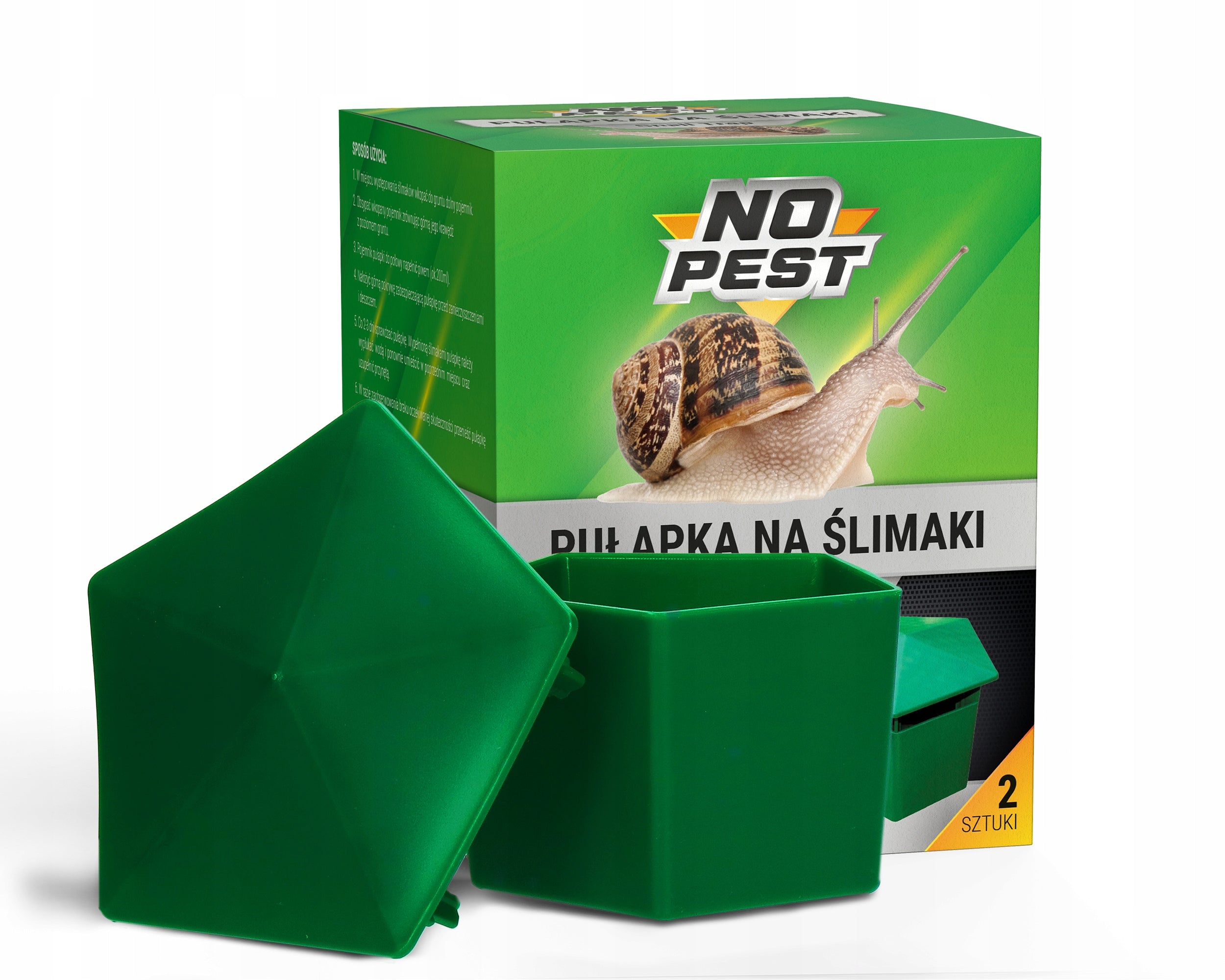 SNAIL TRAP AGAINST SNAILS SNAIL TRAP NO PEST (2 PCS) Manufacturer code Pułapka, środek przeciw ślimakom (2 sztuki)