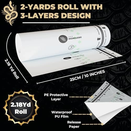 SNAKE SKIN TATTOO PROTECTION FILM 25CM X 2M FOR WORKSHOP Brand Monster
