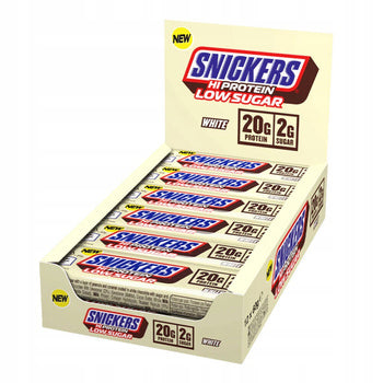 SNICKERS Hi Protein Low Sugar White Chocolate Pack of 12x57g