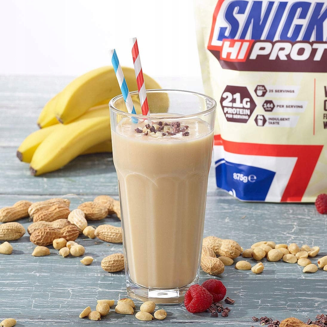 SNICKERS WHITE HI PROTEIN WHEY 455g WPC Expiration date at least six months from the date of purchase