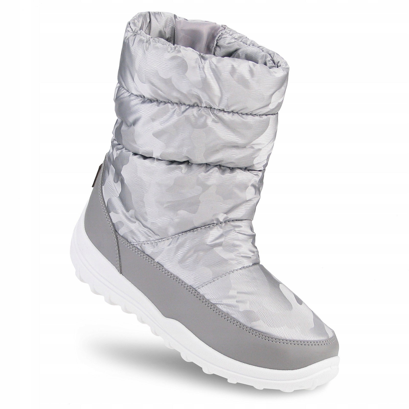 Schneestiefel für Damen Big Star 10979, grau 