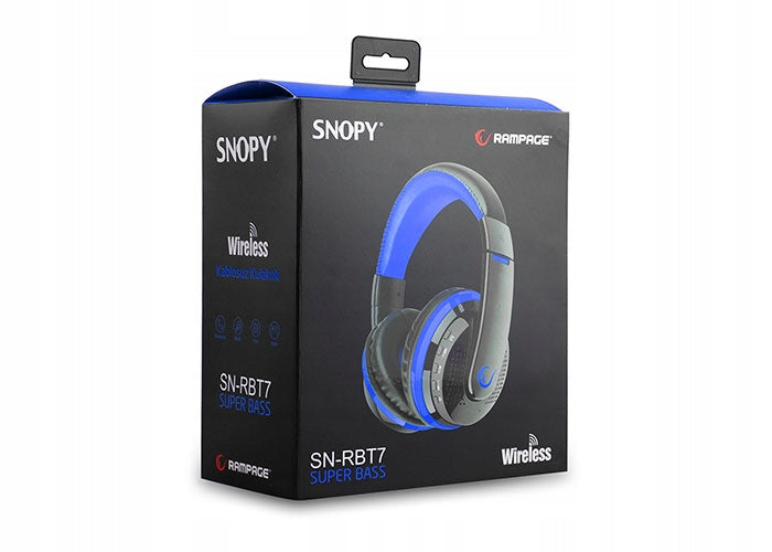 SNOPY HEADPHONES RAMPAGE WIRELESS SN-RBT7 SUPER BASS BLUETOOTH