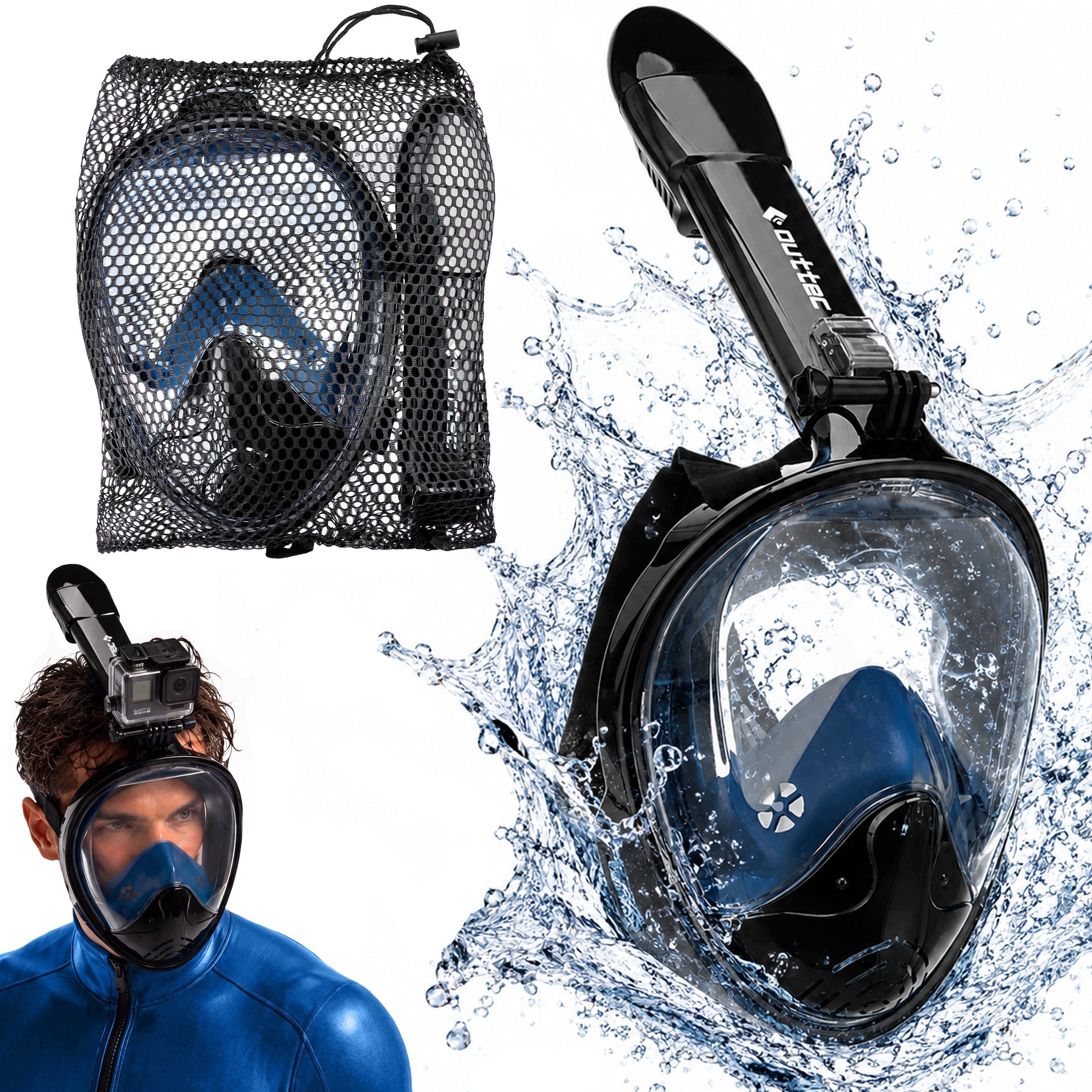 SNORKEL MASK FULL FACE S/M OUTTEC