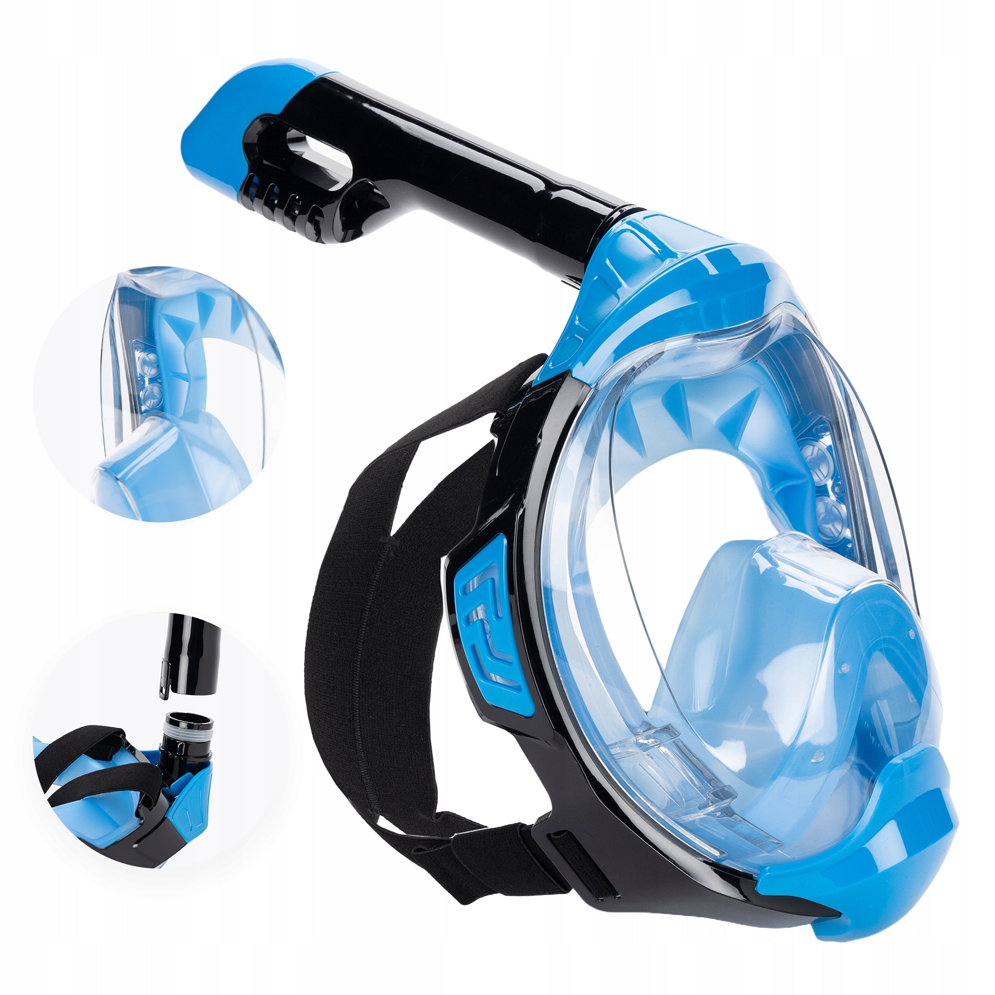 SNORKELING AQUASTIC KAI L-XL Full Face Diving Mask with TUBE