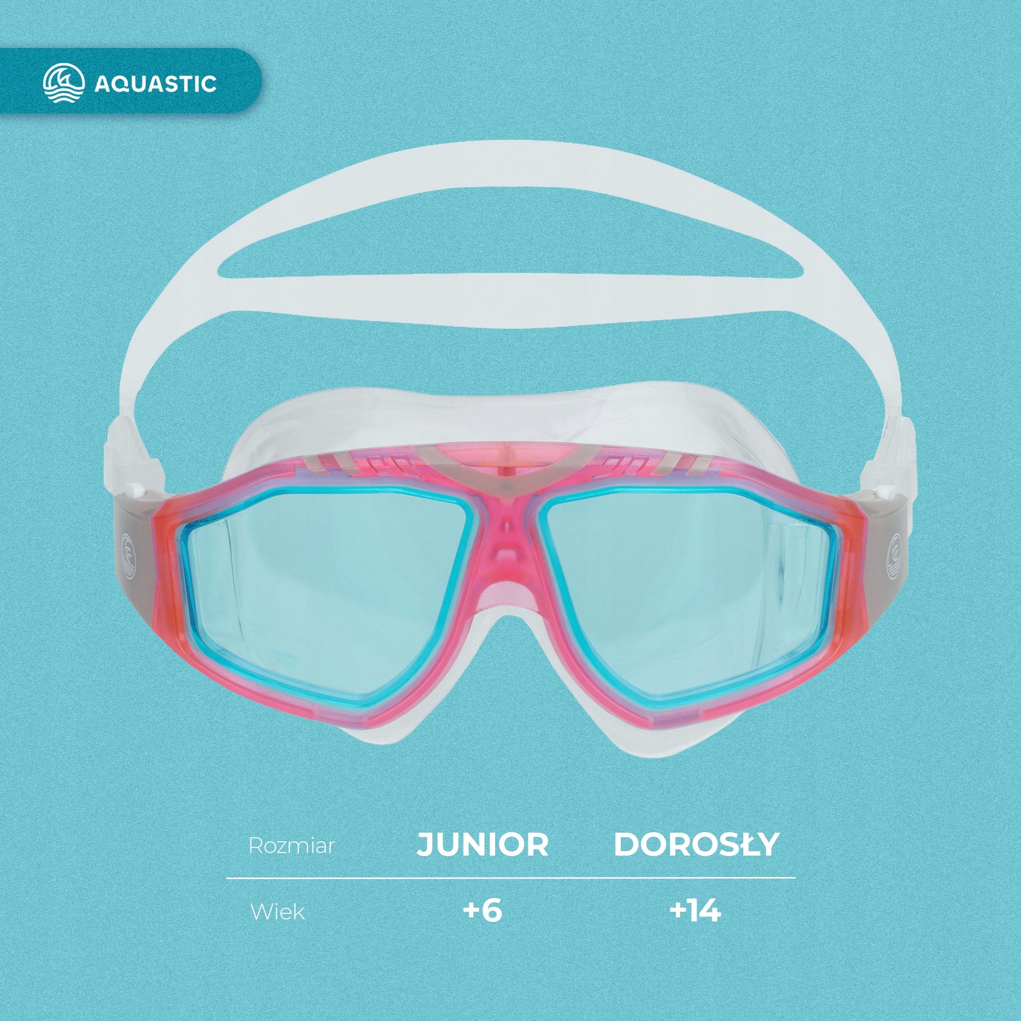 SNORKELING AQUASTIC Mako Swimming Mask with Anti-Fog Coating Model Mako